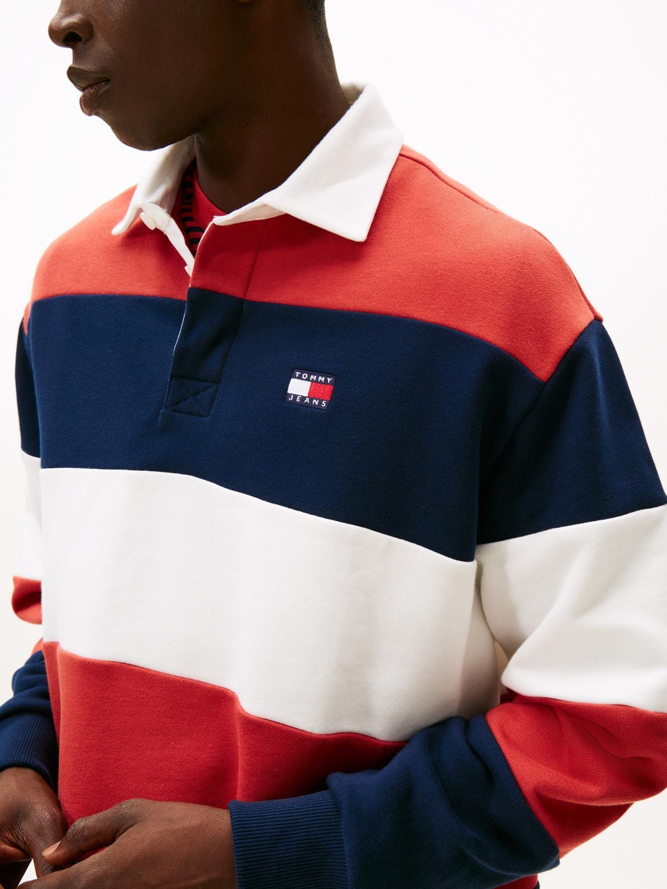 Polo Rugby Con Logo Relaxed Fit Tommy Jeans Multicolor-3