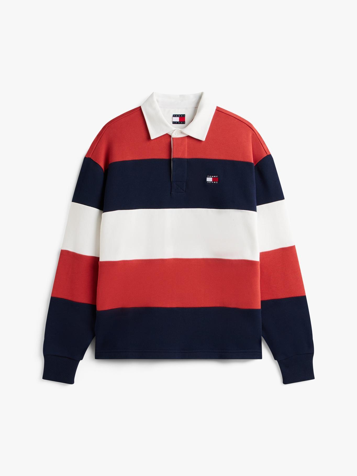 Polo Rugby Con Logo Relaxed Fit Tommy Jeans Multicolor-4