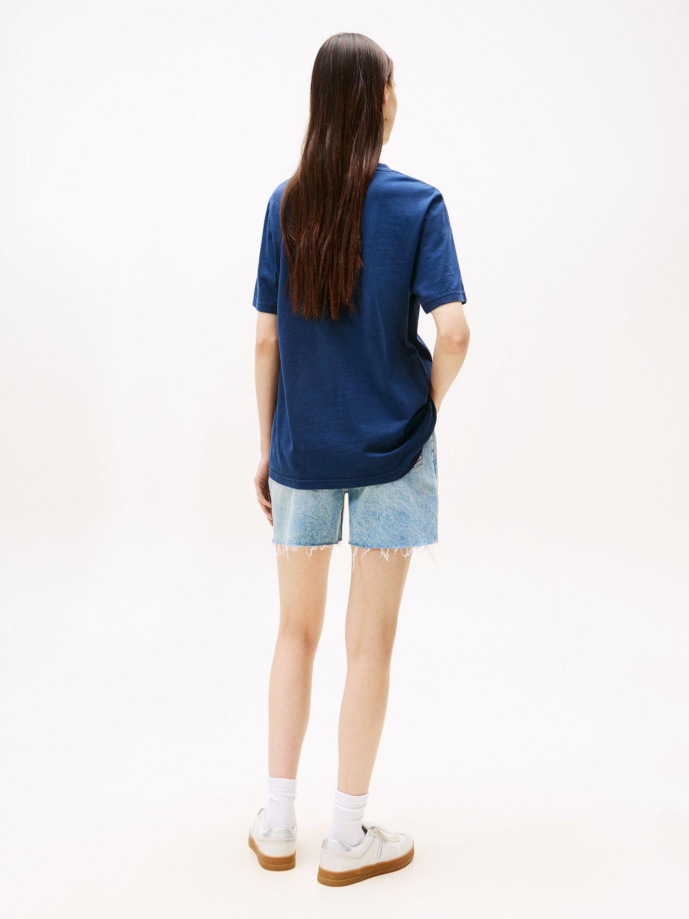 Polera Varsity Relaxed Fit Azul C1G Tommy Jeans-2