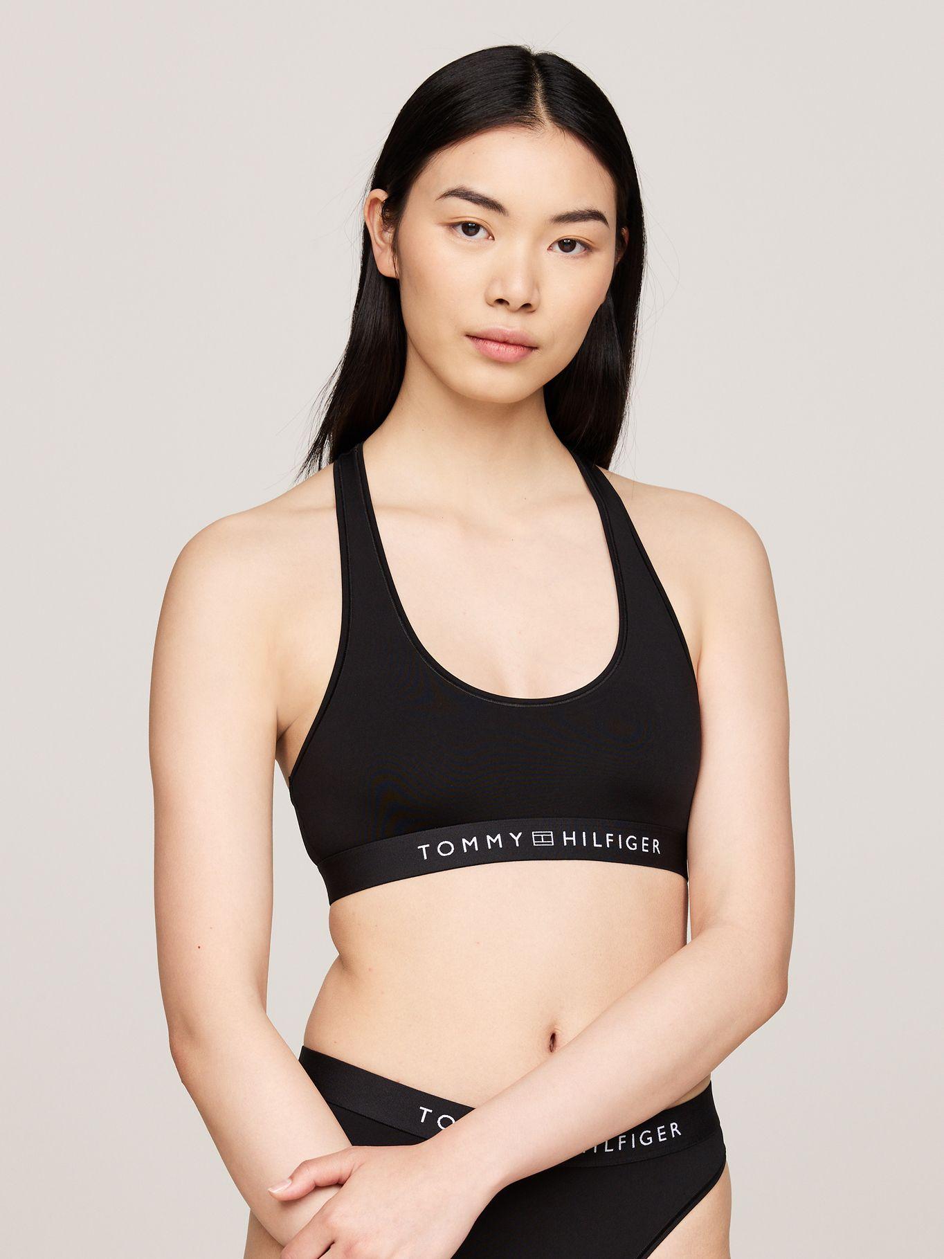 Bralette Sin Relleno Con Logo Negro Tommy Hilfiger-0