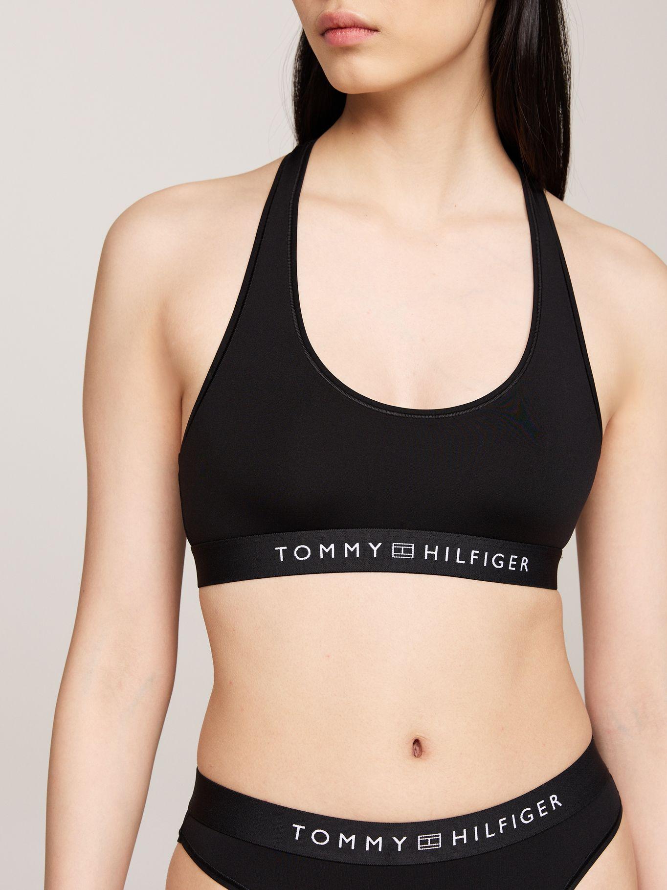 Bralette Sin Relleno Con Logo Negro Tommy Hilfiger-3