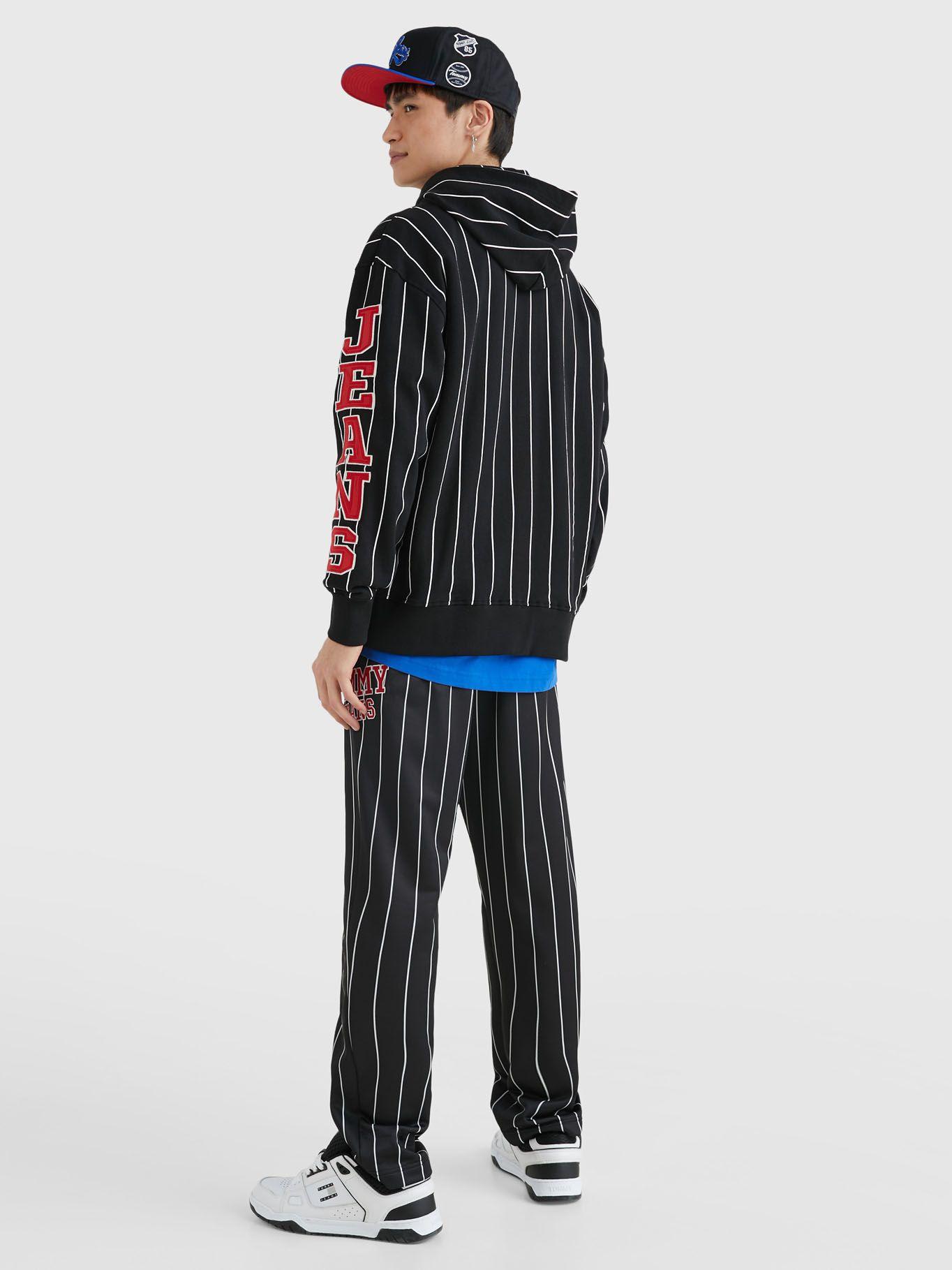 Polerón Hoodie Pinstripe  Negro Tommy Jeans-2