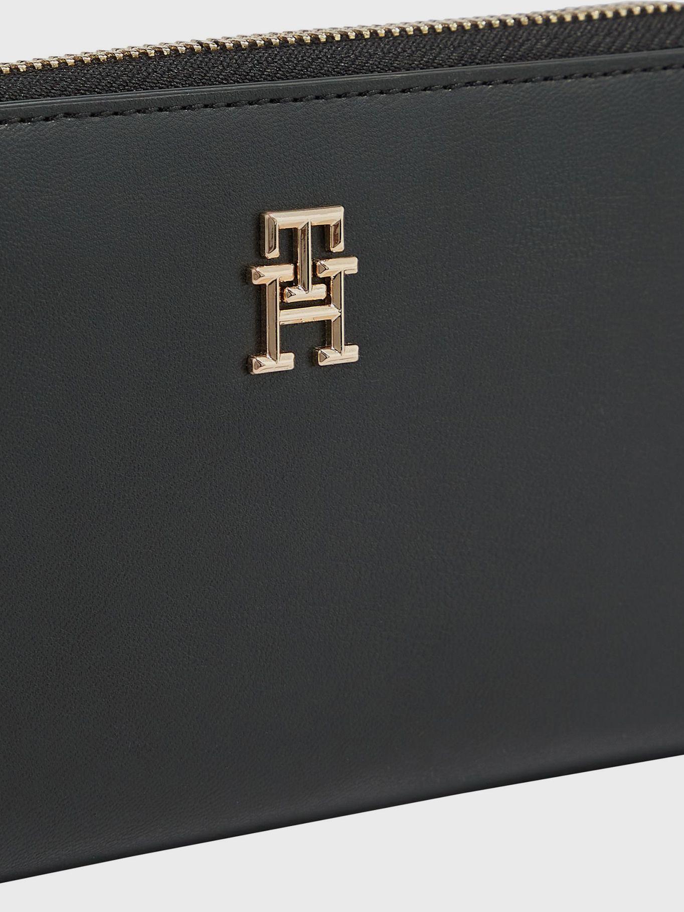 Billetera Chic Grande Con Cierre Negro Tommy Hilfiger-2