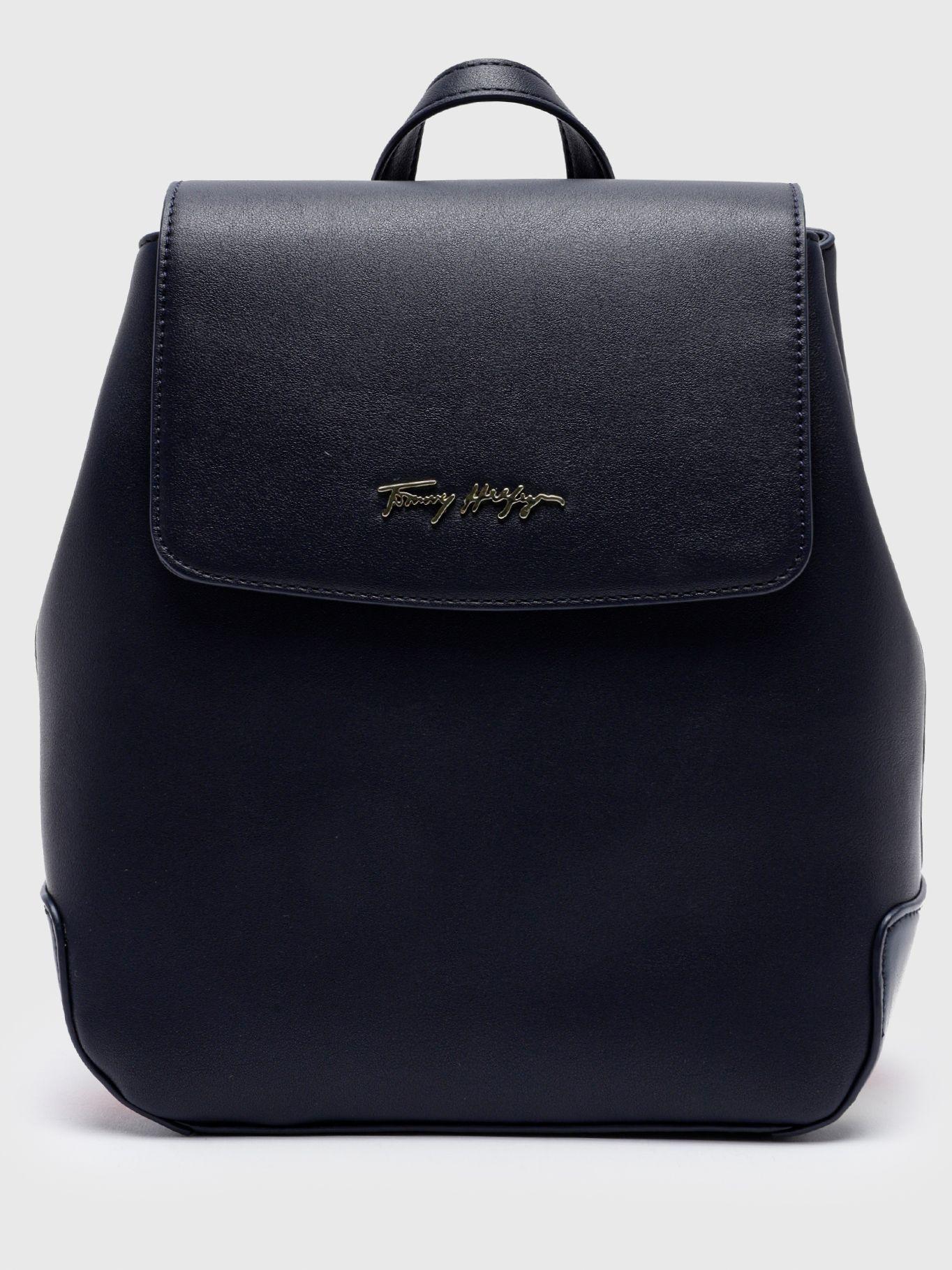 Mochila Flap Signature Azul Tommy Hilfiger-0