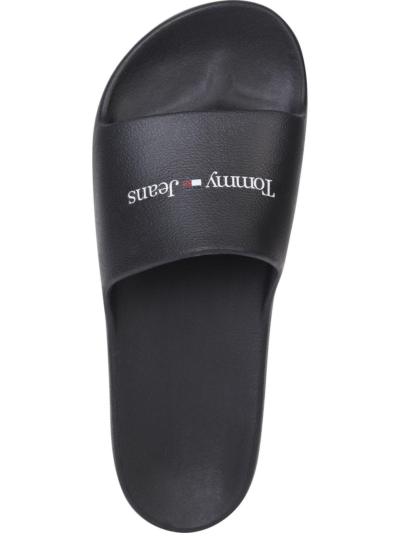 Sandalias Logo Script Negro Tommy Hilfiger-1