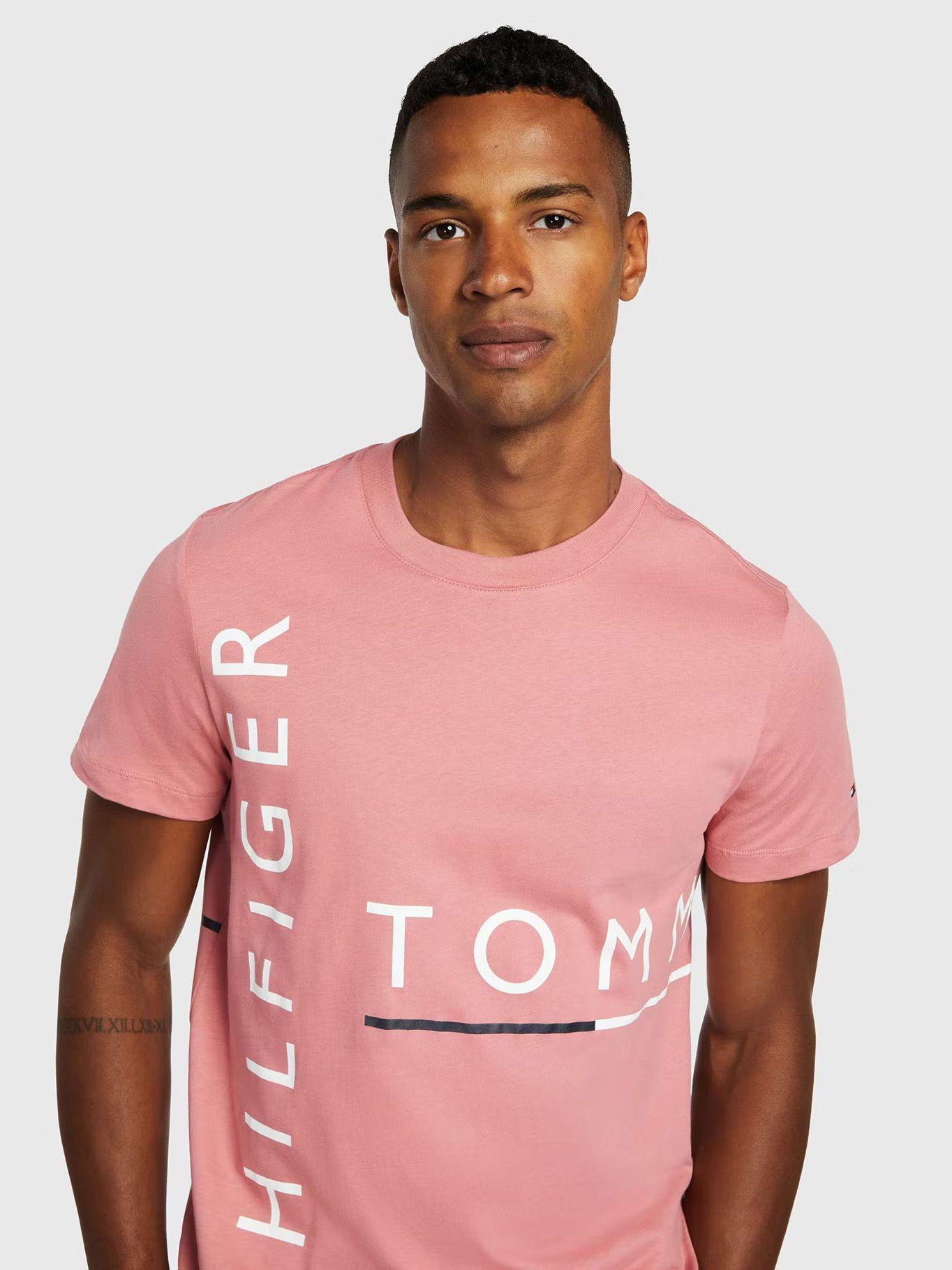 Polera Graphic Off Logo Rosado Tommy Hilfiger-3