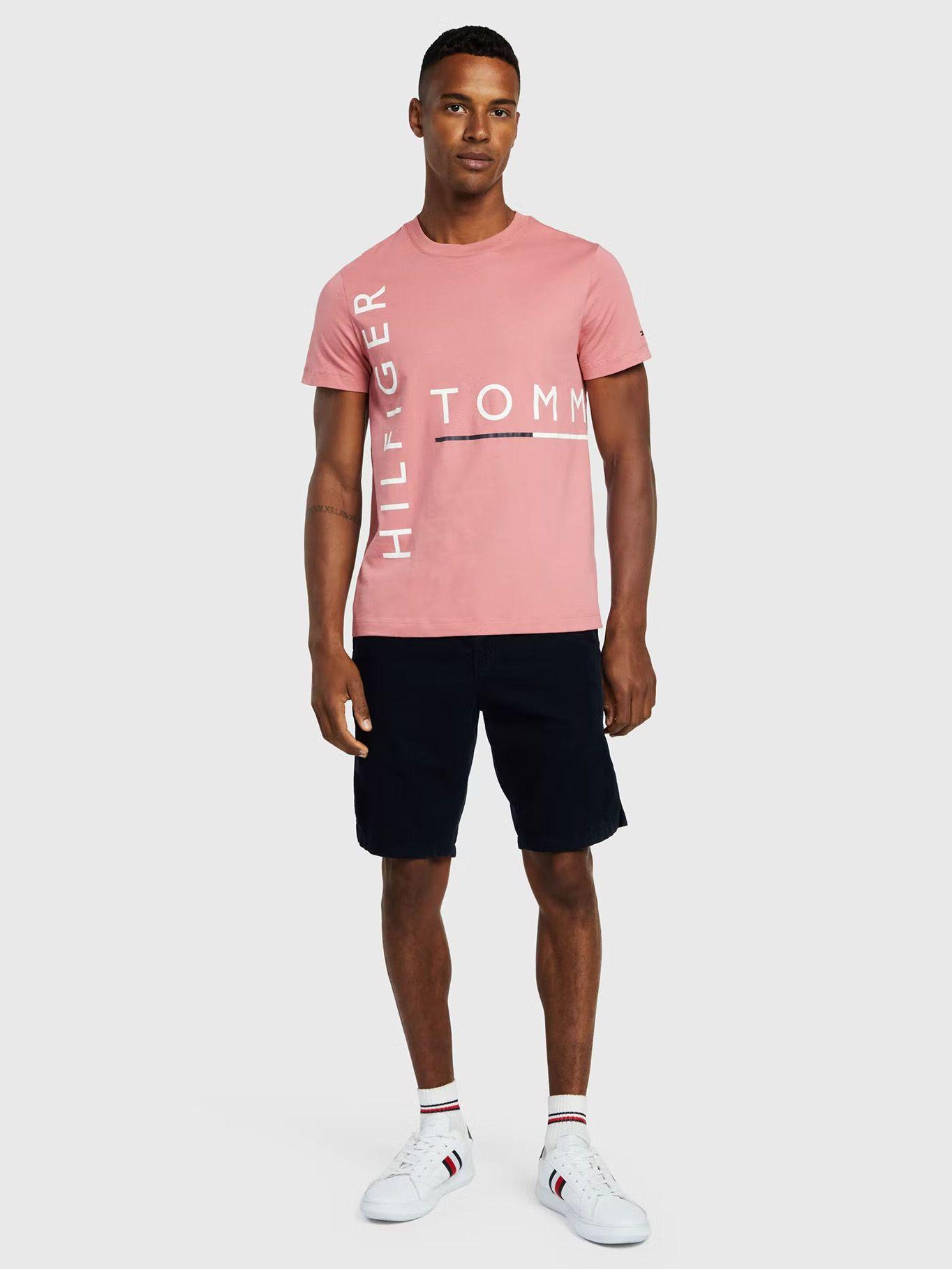 Polera Graphic Off Logo Rosado Tommy Hilfiger-1