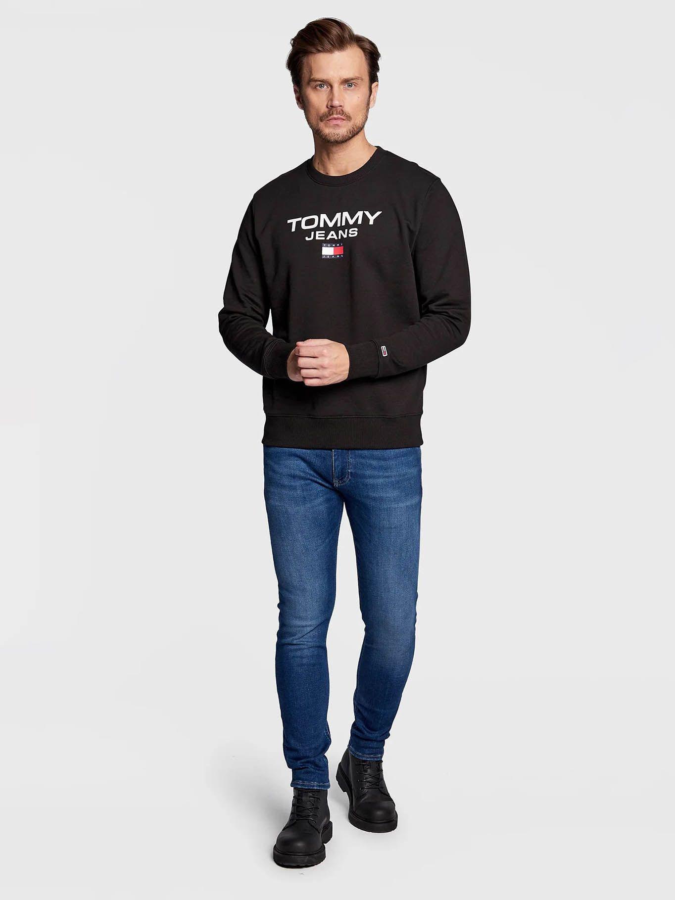 Polerón Entry Con Logo Negro Tommy Jeans-1