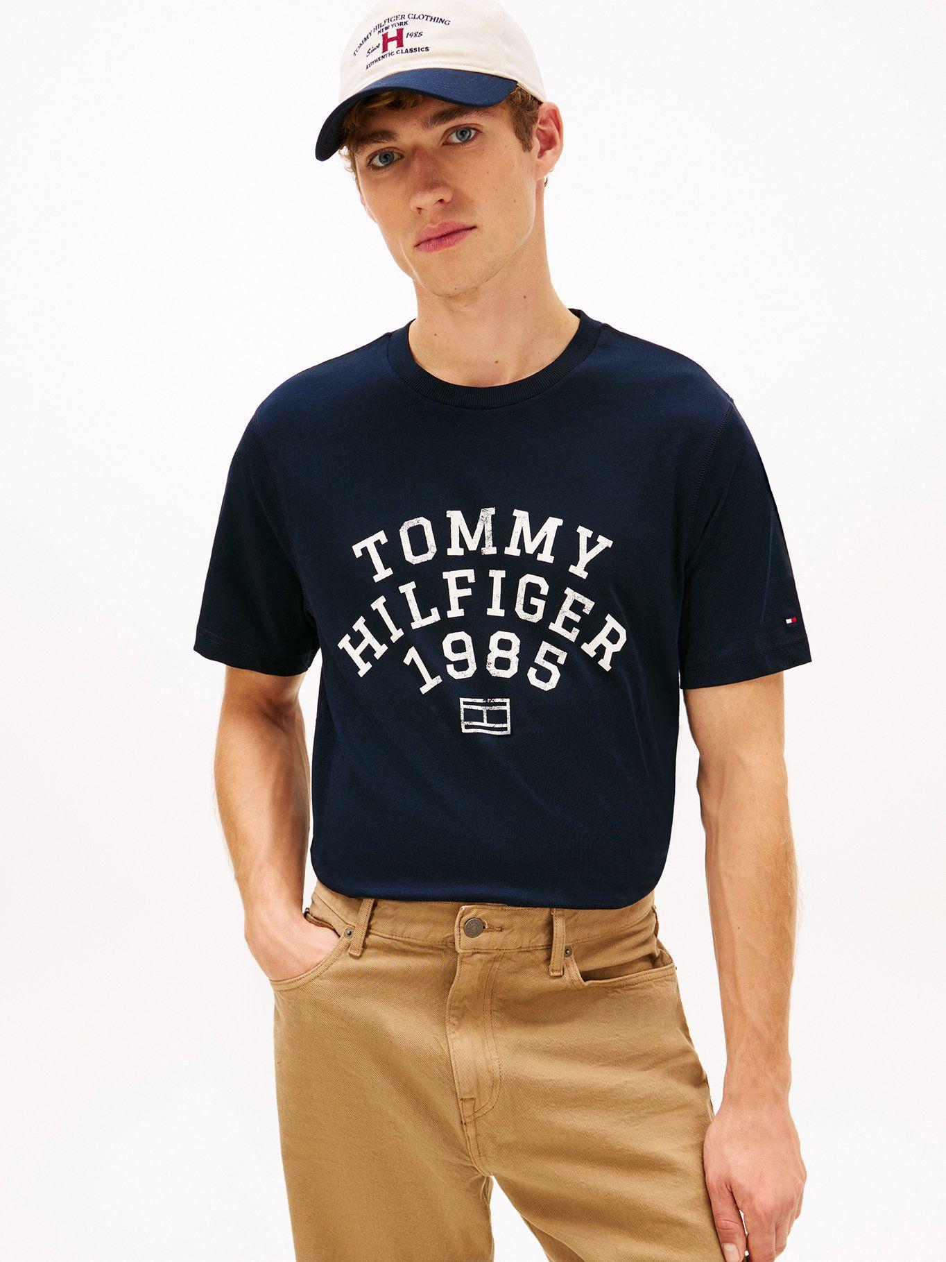 Polera Logo Gráfico Regular Azul Tommy Hilfiger DW5-0
