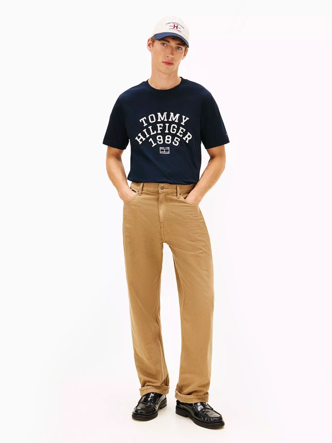 Polera Logo Gráfico Regular Azul Tommy Hilfiger DW5-1