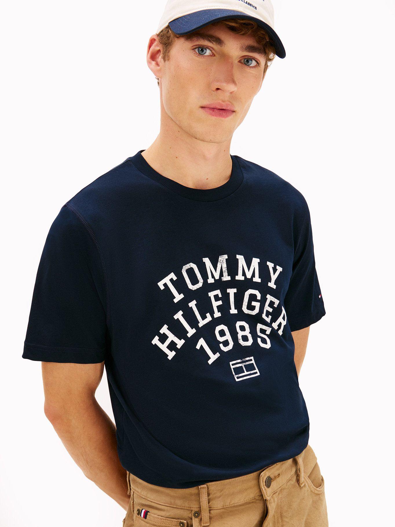 Polera Logo Gráfico Regular Azul Tommy Hilfiger DW5-3