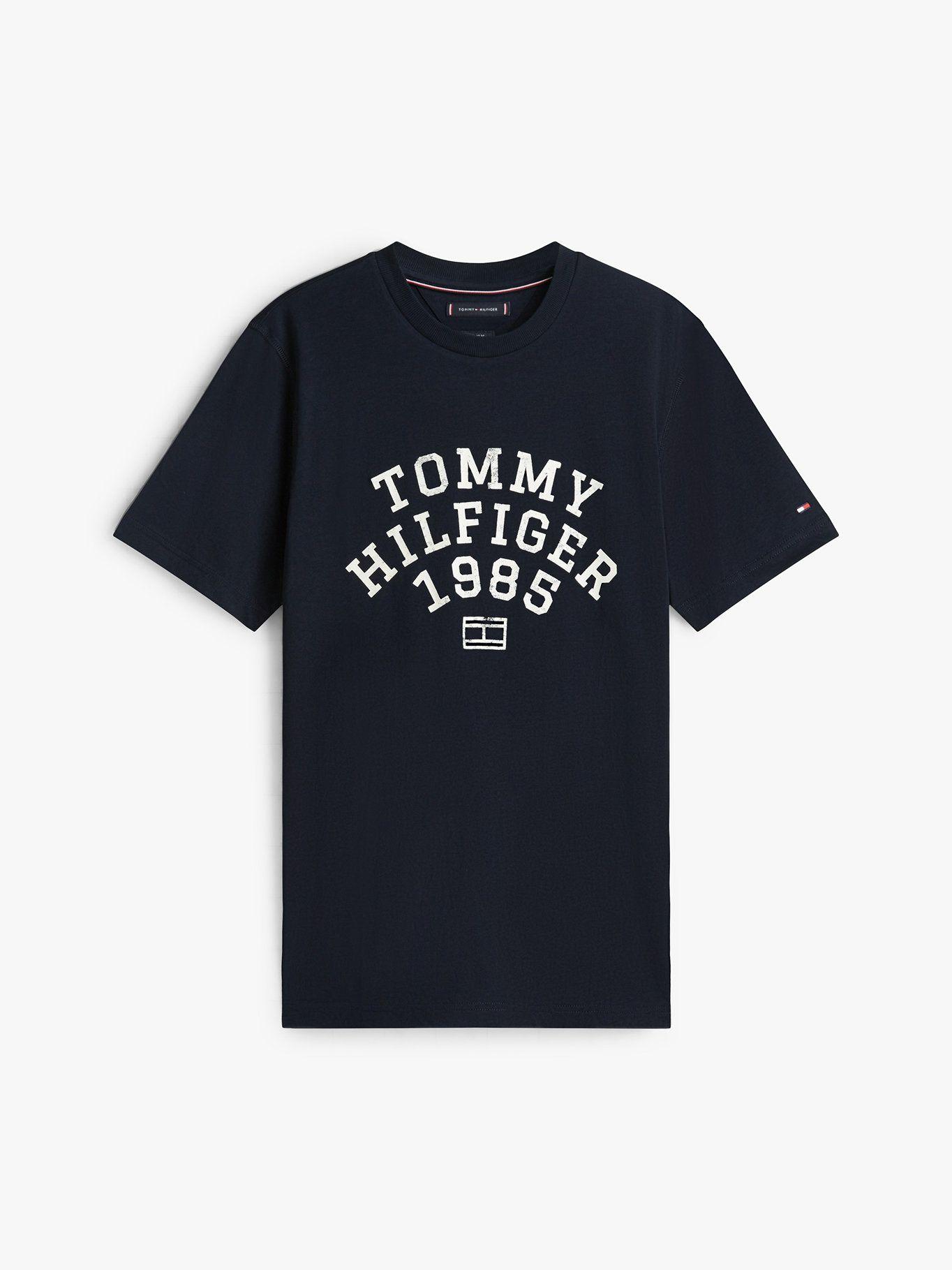 Polera Logo Gráfico Regular Azul Tommy Hilfiger DW5-4