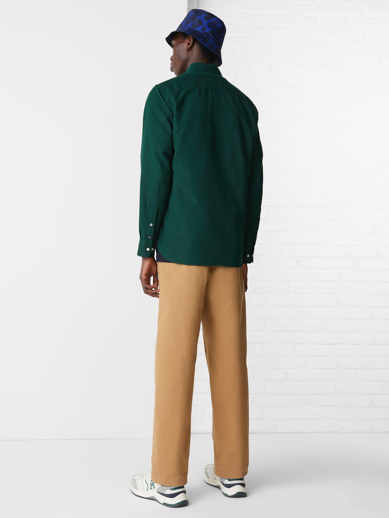 Camisa Monogram Regular Fit Verde Tommy Hilfiger-2