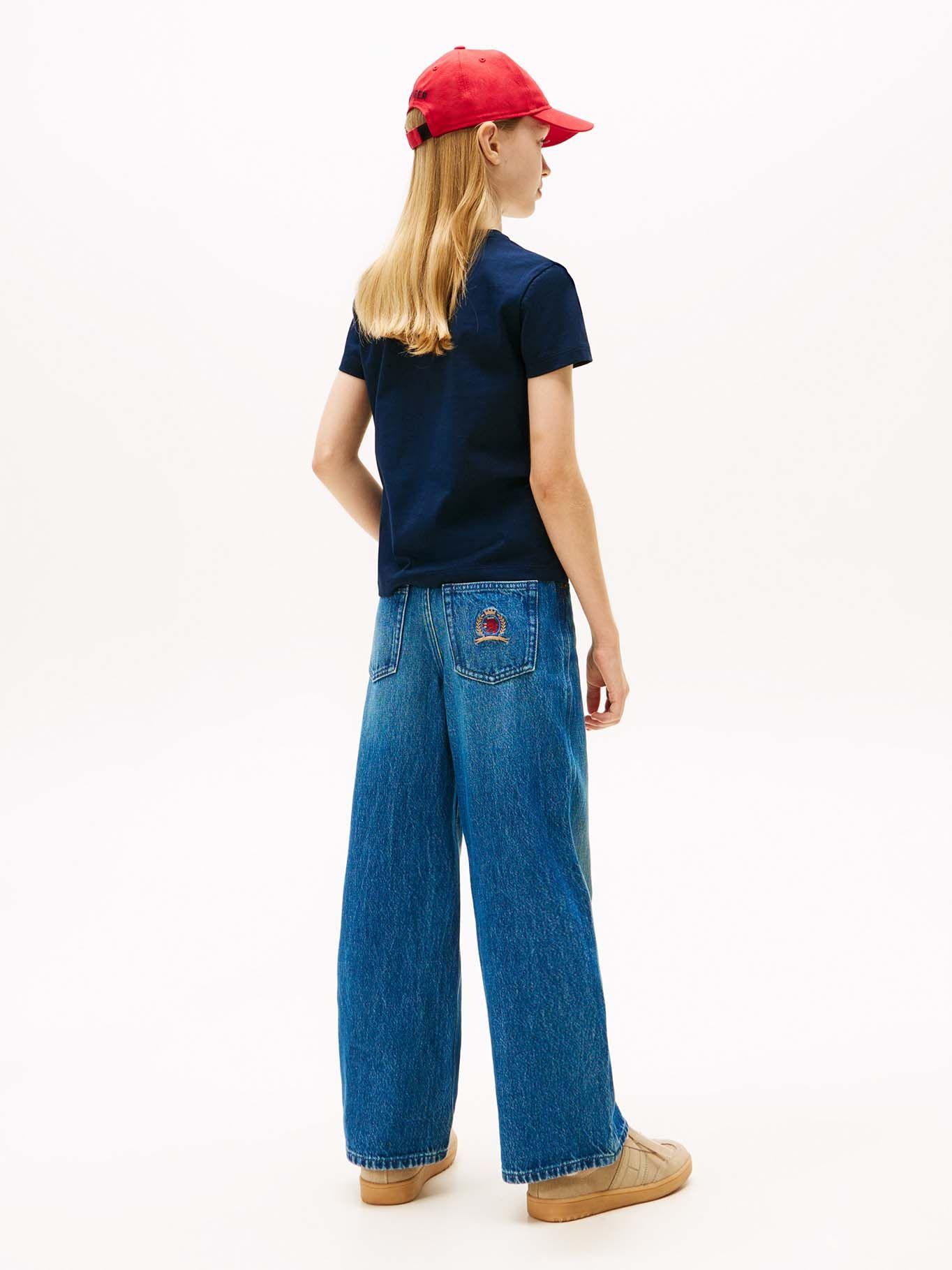 Polera Stone Flag Logo Azul Tommy Hilfiger-2