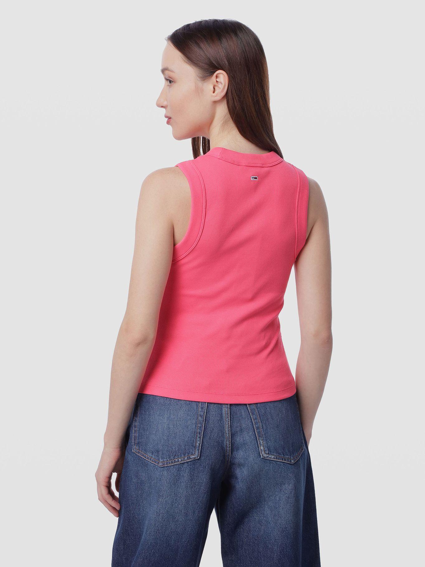 Polera Bubble Con Logo Rosado Tommy Jeans-2