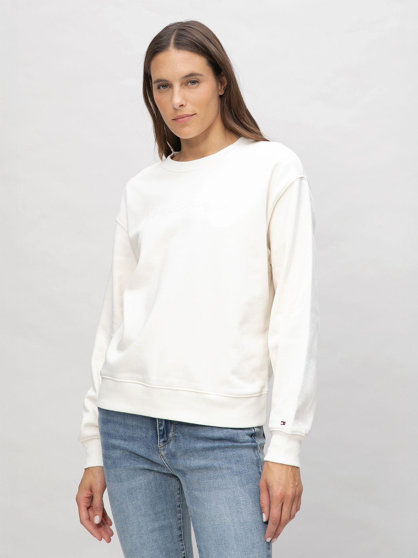 Polerón Con Logo Gráfico Blanco Tommy Hilfiger-0