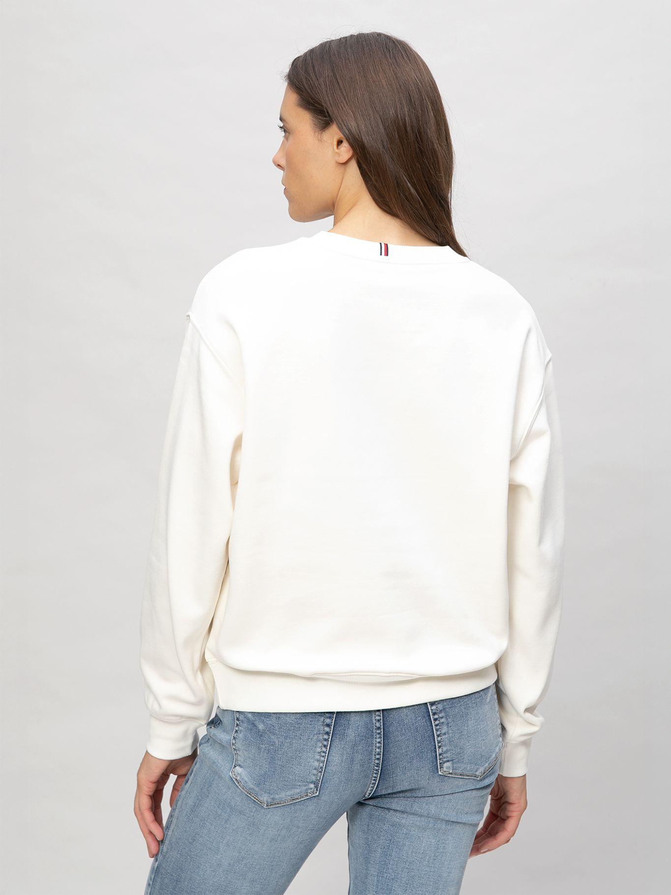 Polerón Con Logo Gráfico Blanco Tommy Hilfiger-2