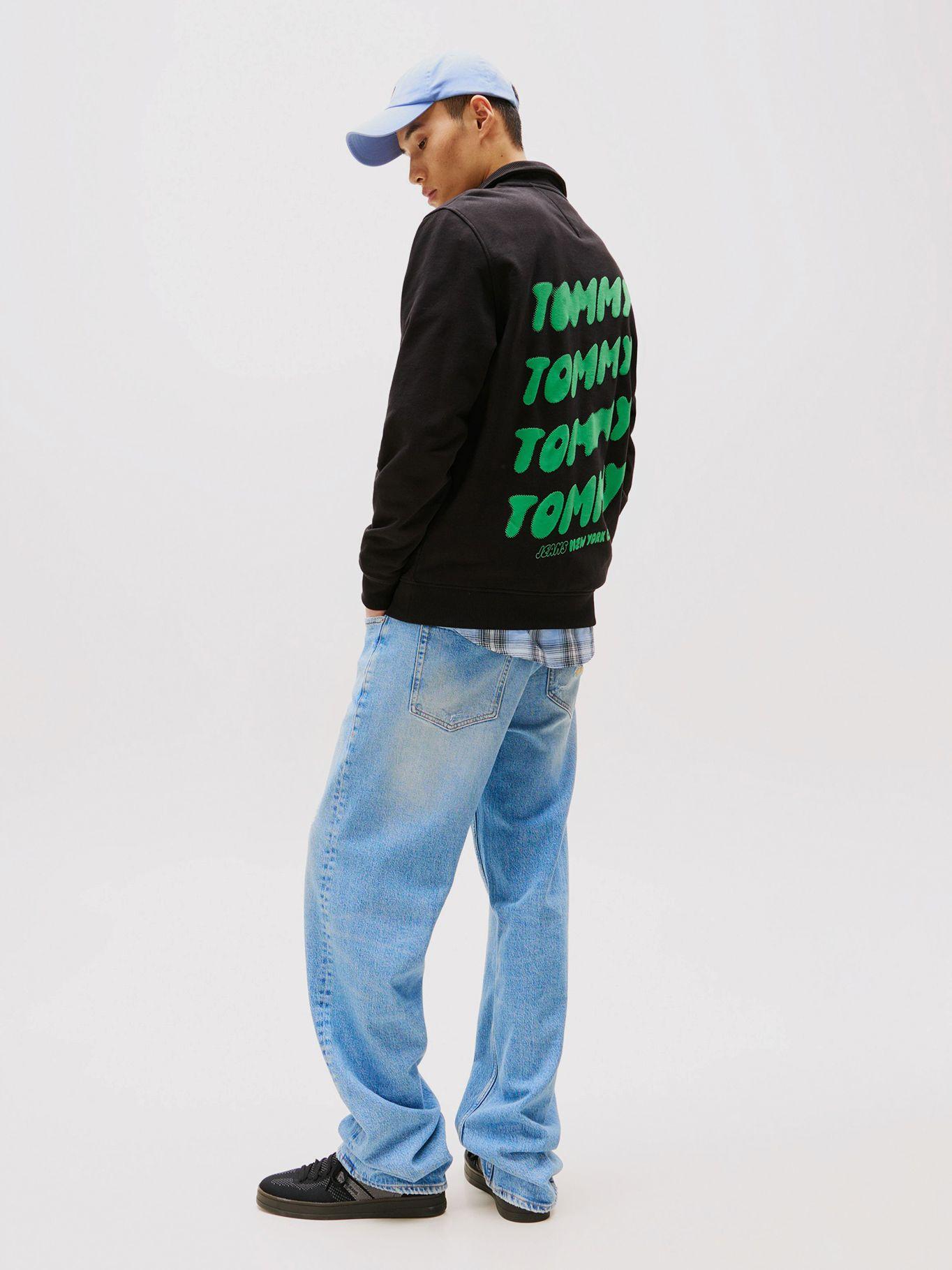 Polerón Con Cierre Bubble Logo Negro Tommy Jeans-2