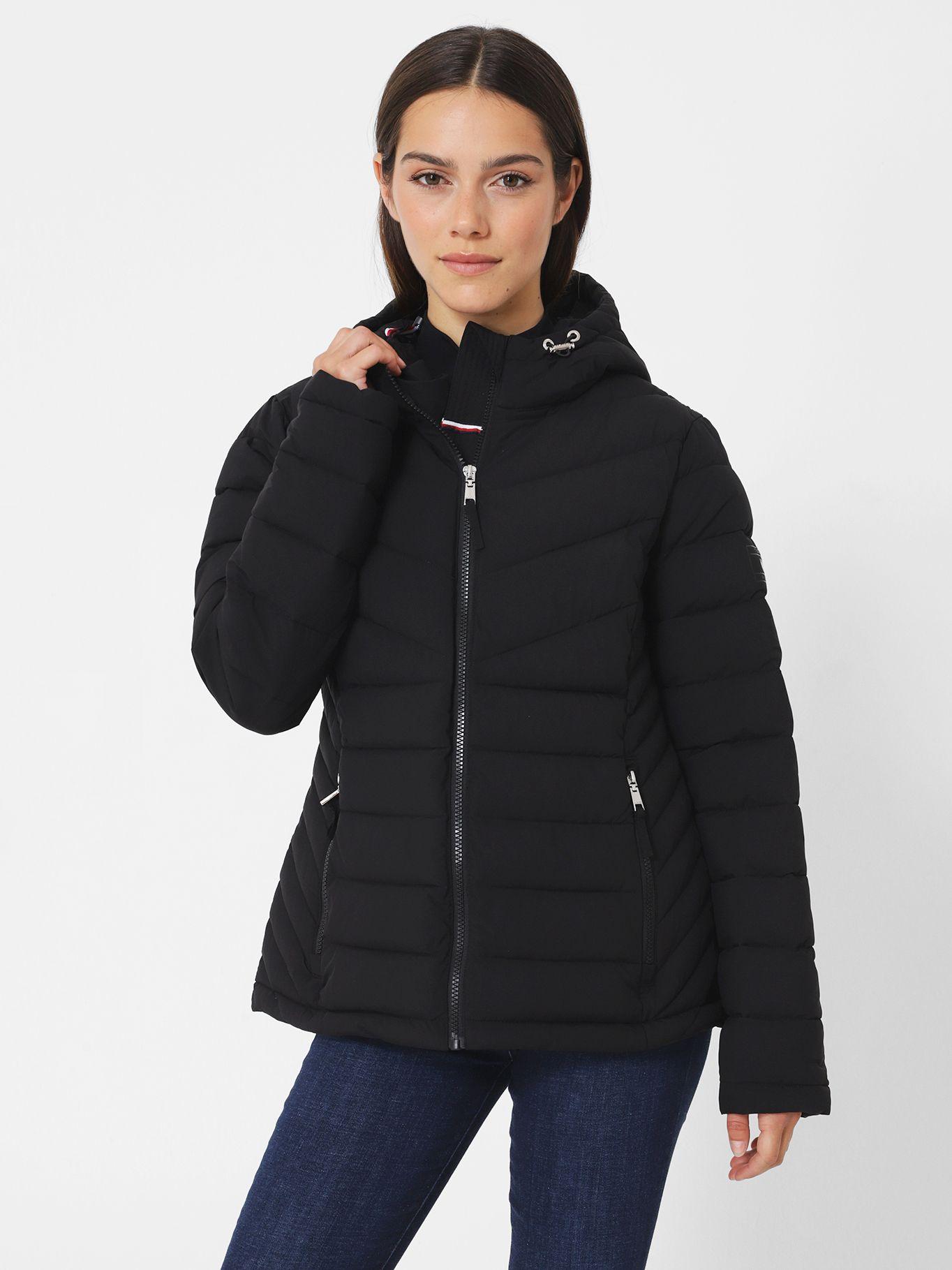 PARKA SOLID GORRO Y CIERRE NEGRO TOMMY HILFIGER-0