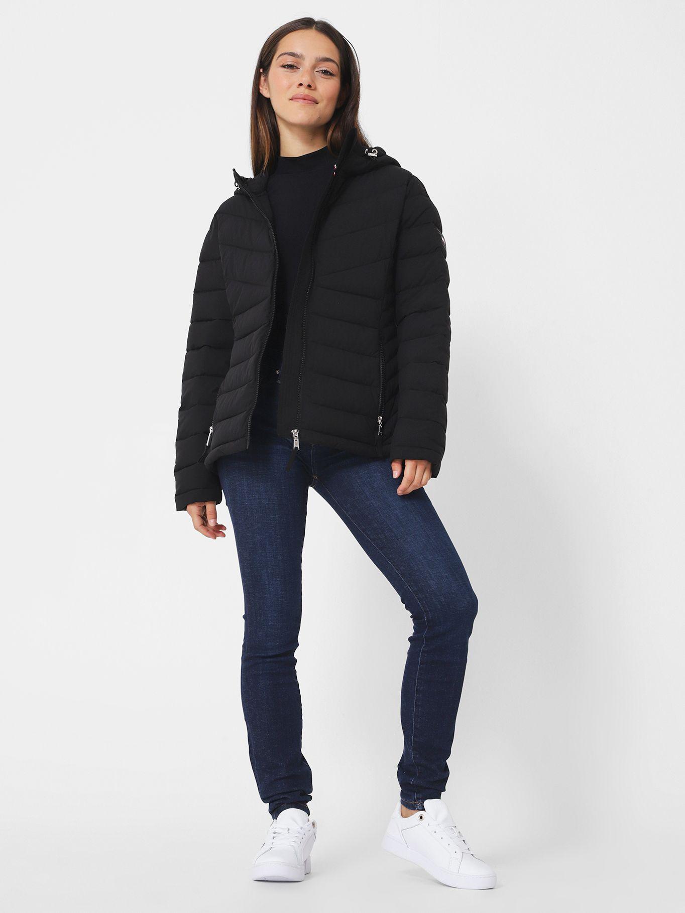 PARKA SOLID GORRO Y CIERRE NEGRO TOMMY HILFIGER-1