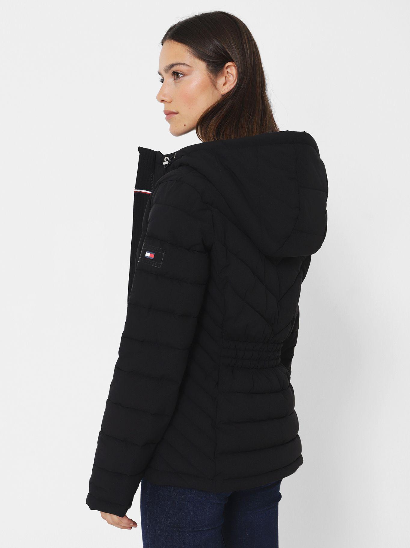 PARKA SOLID GORRO Y CIERRE NEGRO TOMMY HILFIGER-2
