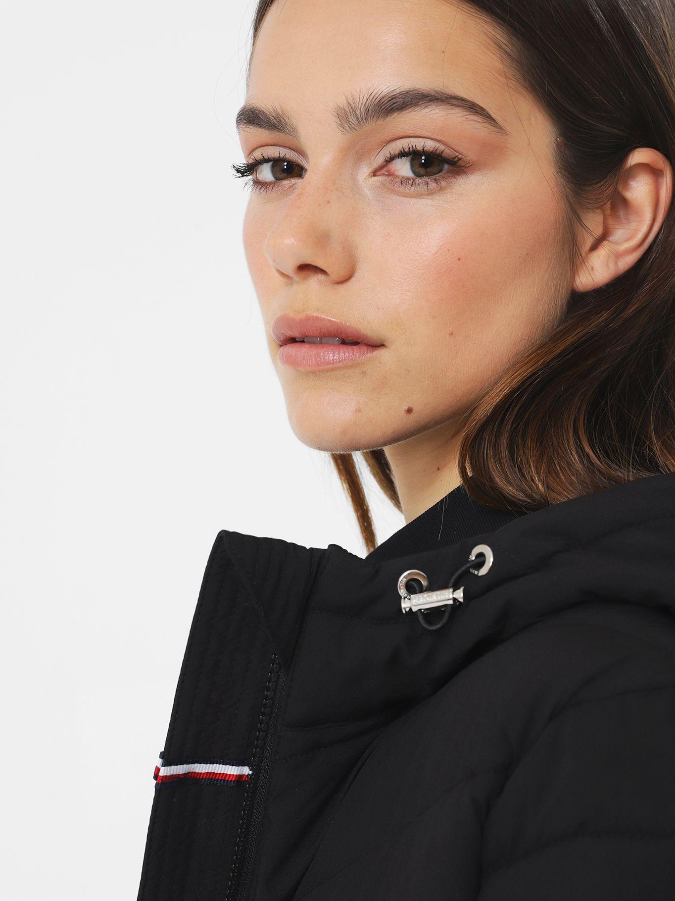 PARKA SOLID GORRO Y CIERRE NEGRO TOMMY HILFIGER-3