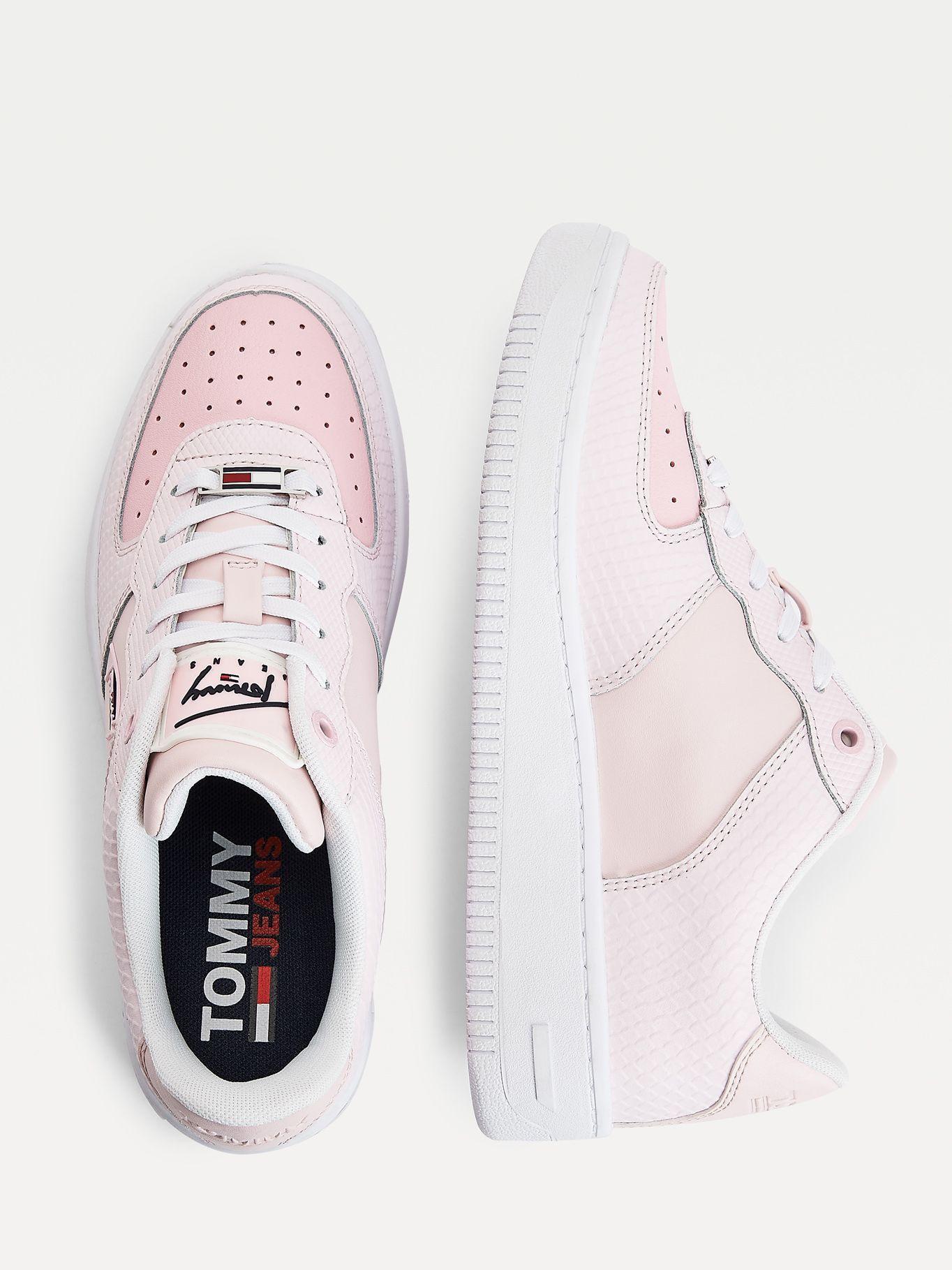 Zapatillas Textured Leather Rosado Tommy Hilfiger-3