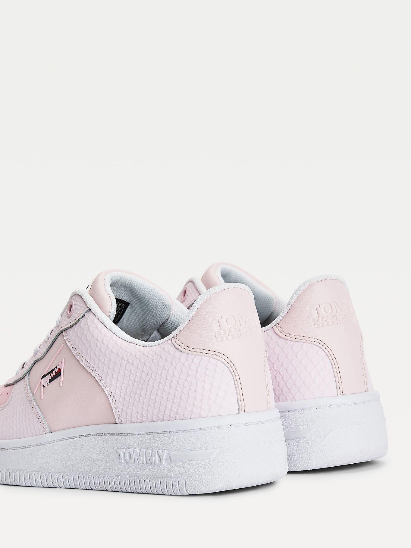 Zapatillas Textured Leather Rosado Tommy Hilfiger-1