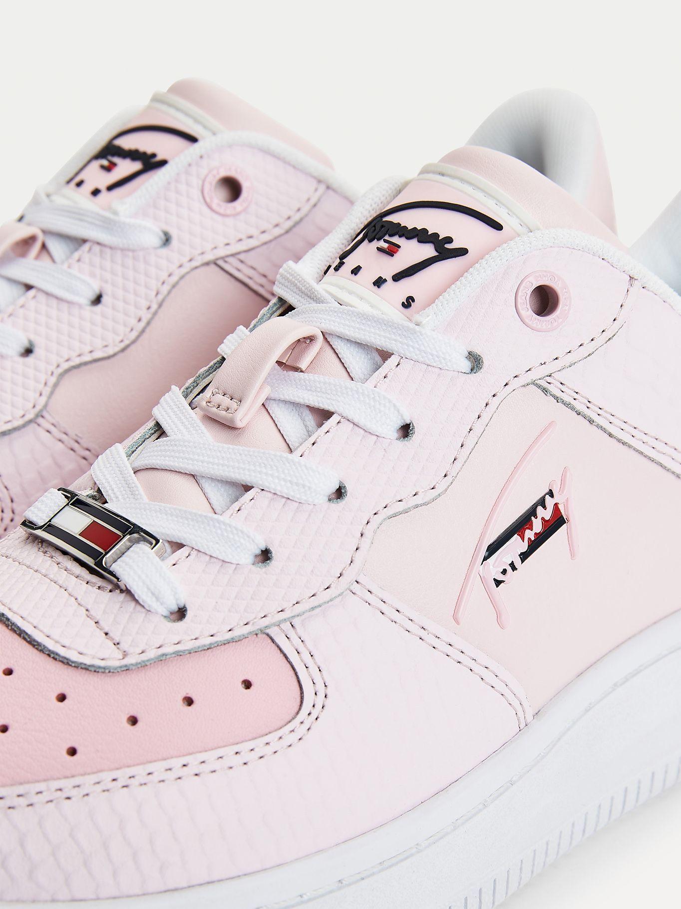 Zapatillas Textured Leather Rosado Tommy Hilfiger-2