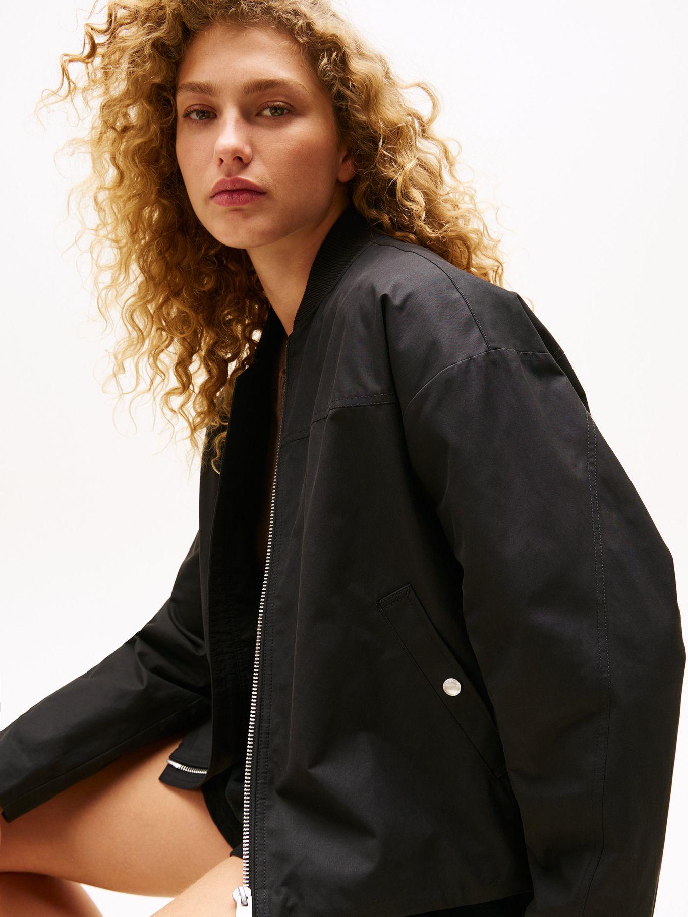 Chaqueta Bomber Solid Con Logo Negro Tommy Hilfiger-3