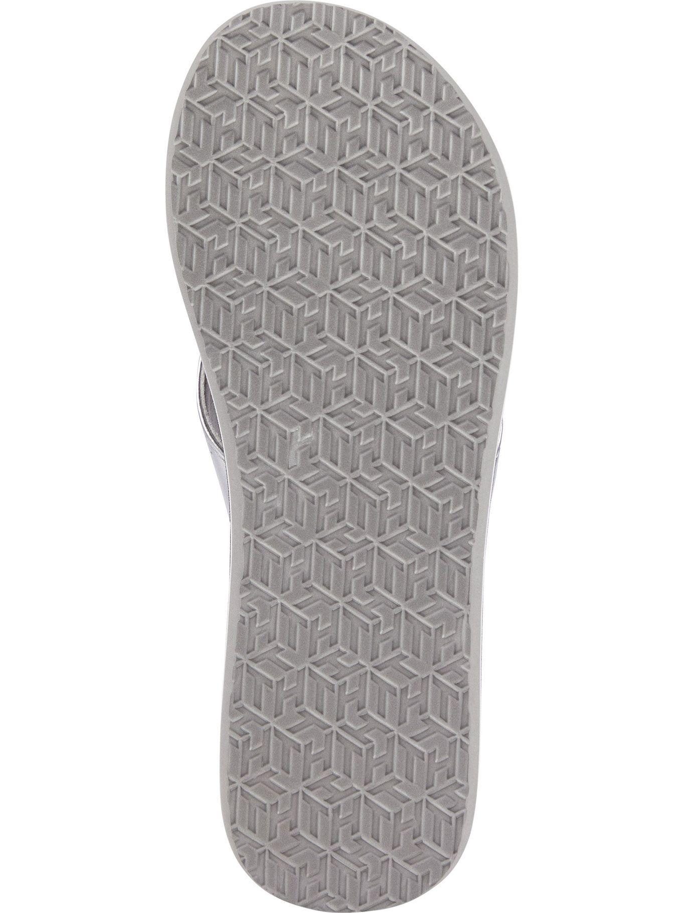 Sandalias Metalicas Con Logo Plata Tommy Hilfiger-3