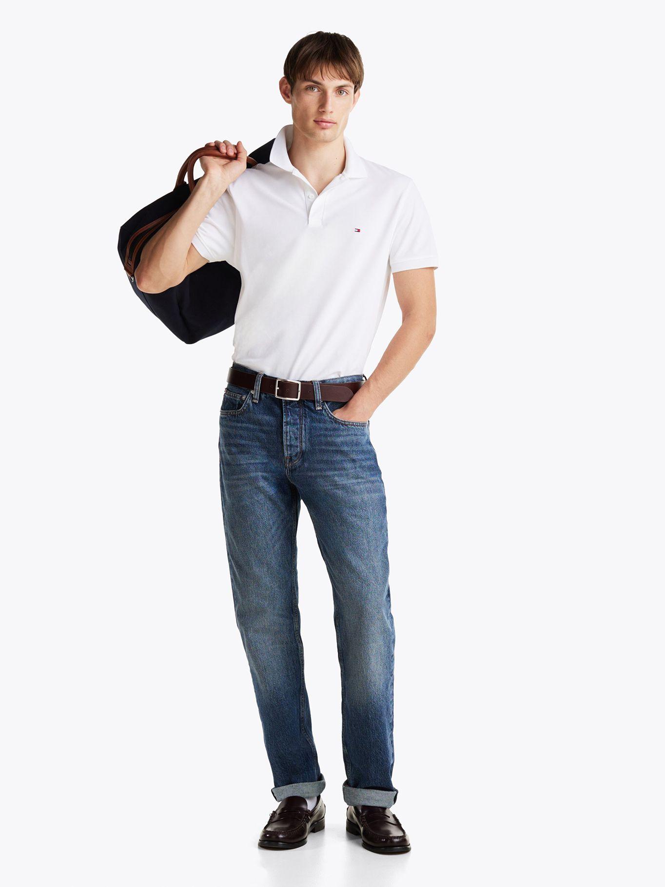 Polo Flex De Corte Regular Blanco Tommy Hilfiger-1