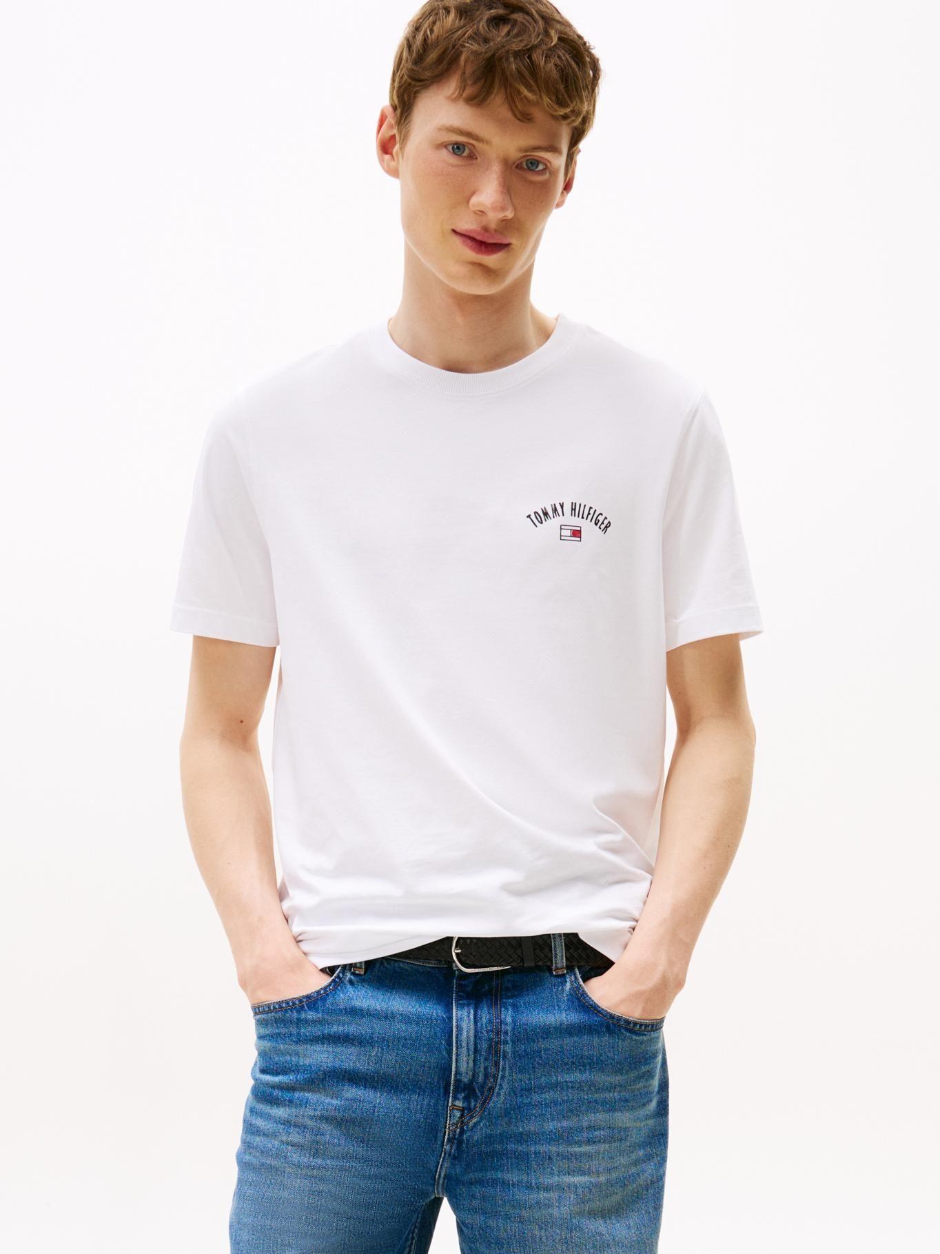 Polera Y Logo Gráfico Regular Fit Blanco Tommy Hilfiger-0