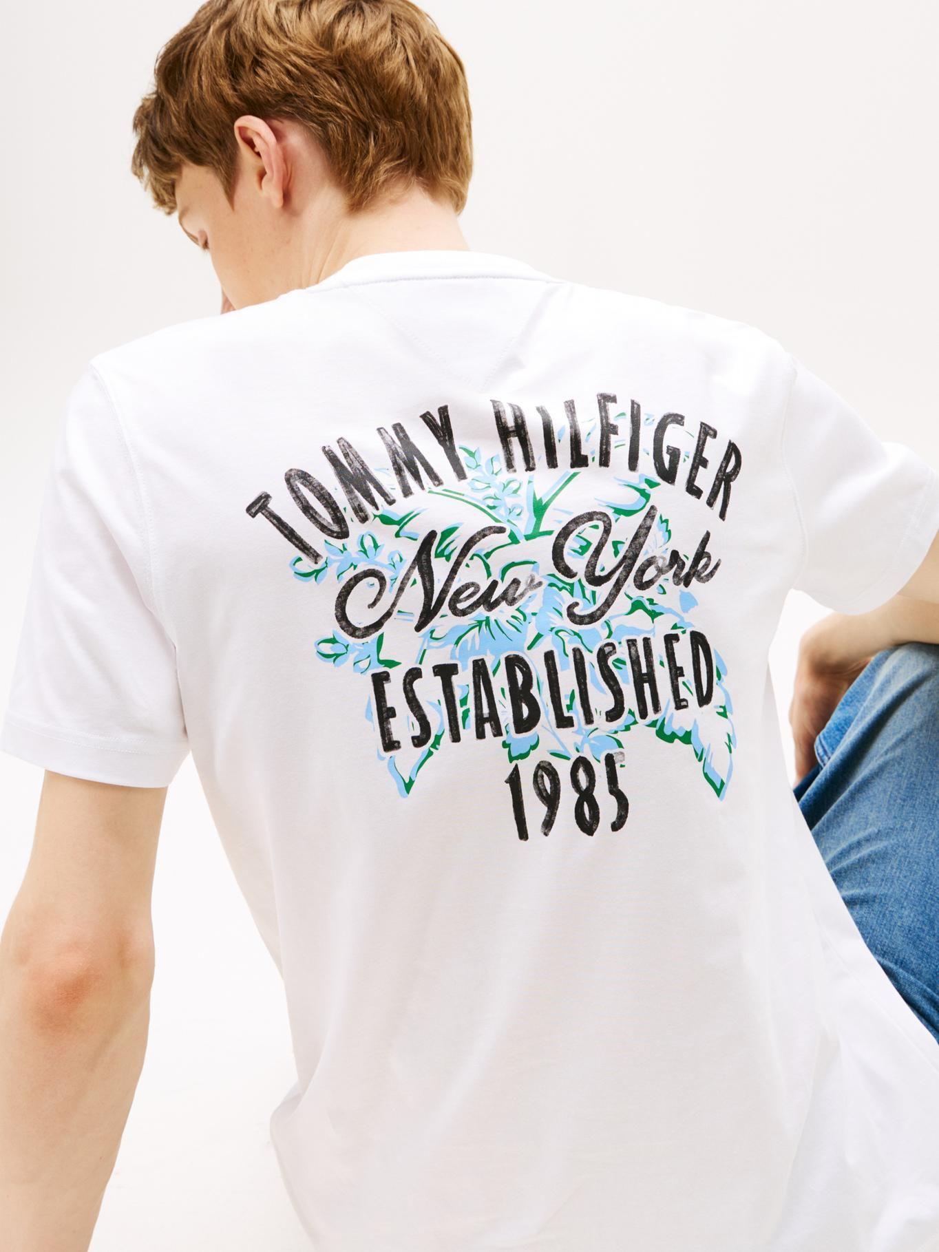 Polera Y Logo Gráfico Regular Fit Blanco Tommy Hilfiger-3