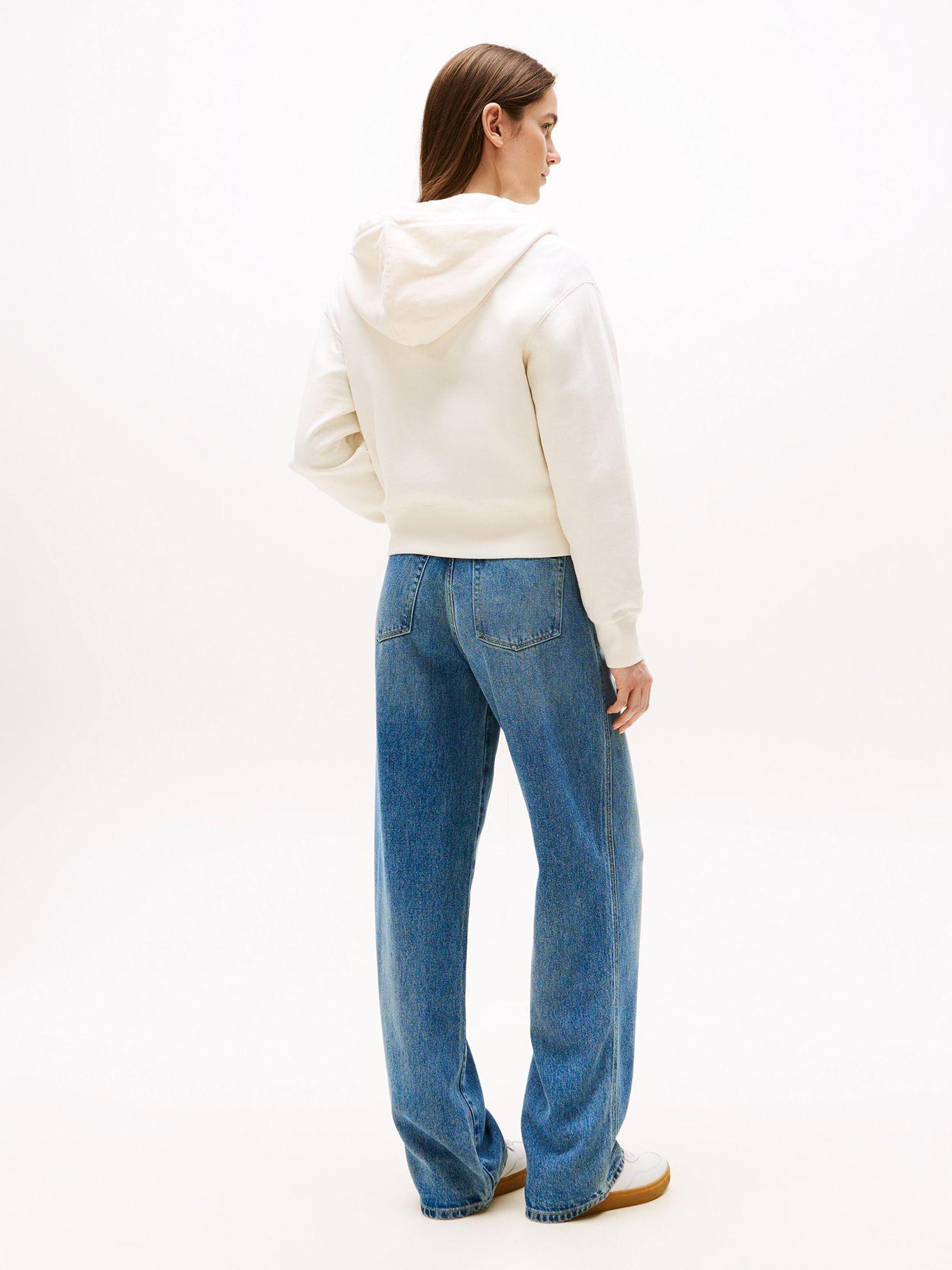 Polerón Hoodie Script  Cierre Blanco YA8 Tommy Hilfiger-2