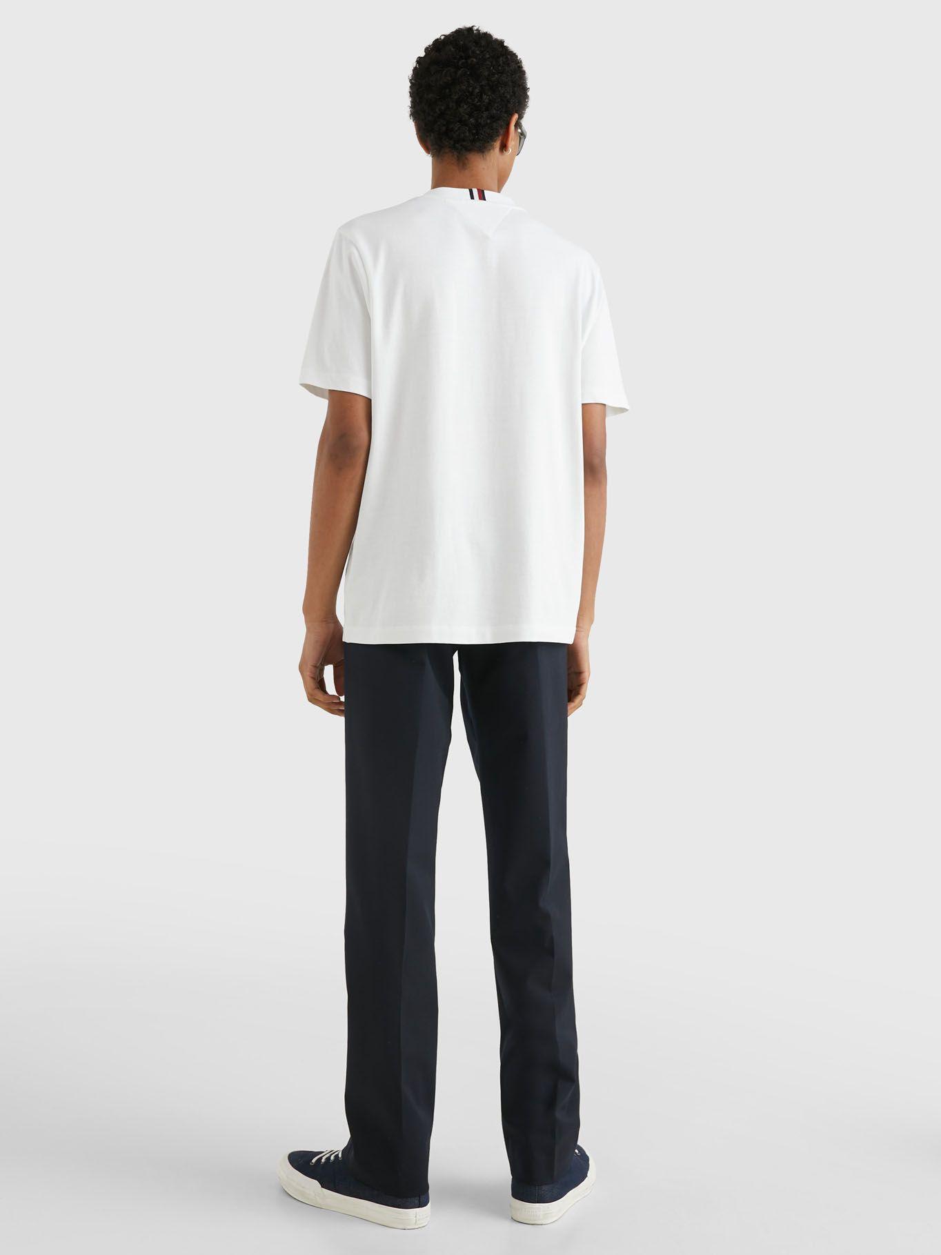 Polera Curved Monogram Logo Blanco Tommy Hilfiger-2