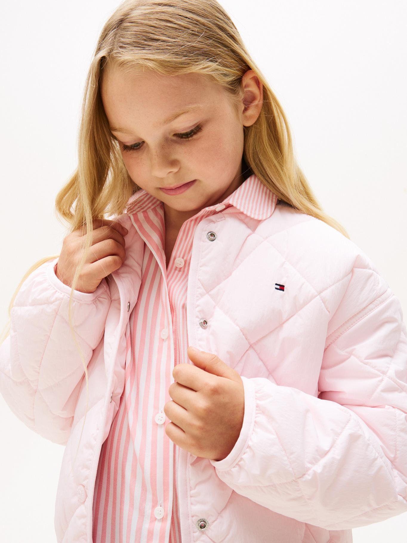 Chaqueta Quiletd Con Logo Bordado Rosado Tommy Hilfiger-3