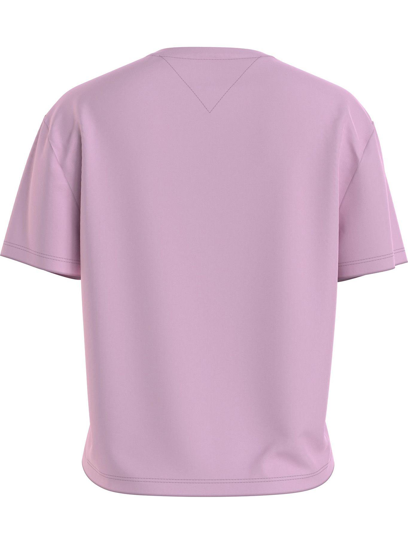 Polera Center Badge Rosado Tommy Hilfiger M23-1