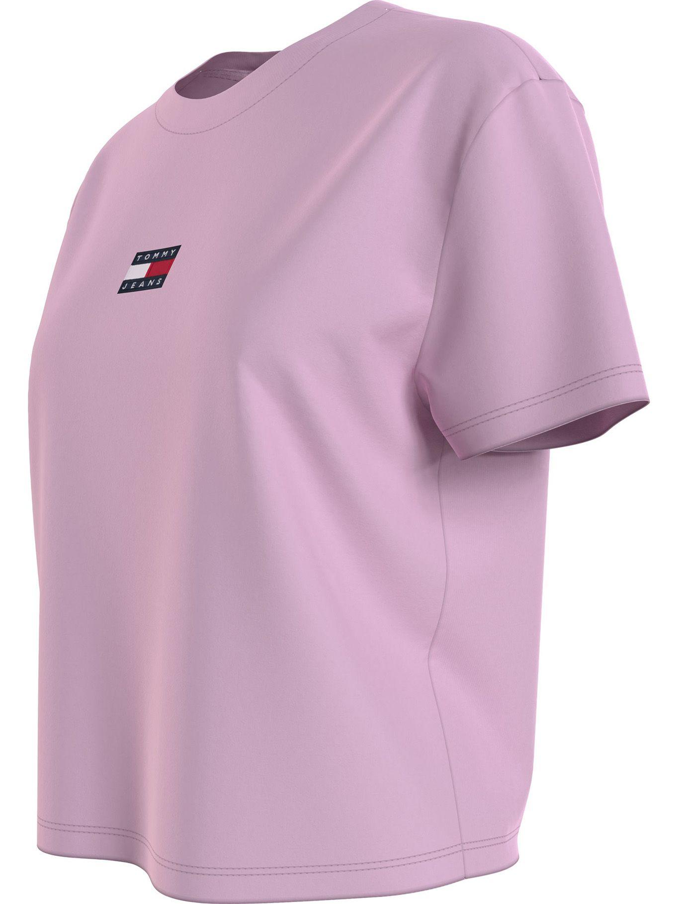 Polera Center Badge Rosado Tommy Hilfiger M23-2