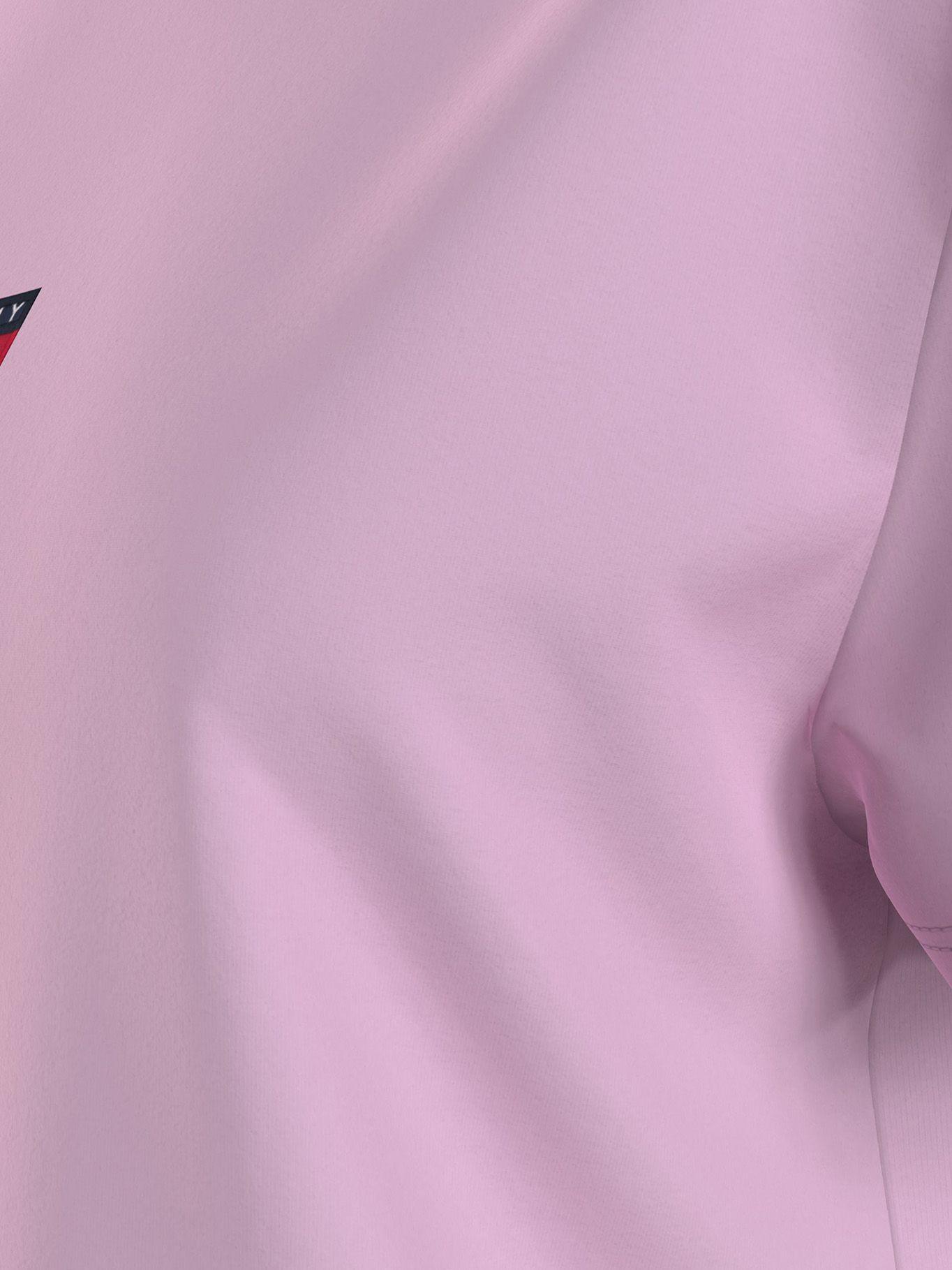 Polera Center Badge Rosado Tommy Hilfiger M23-4