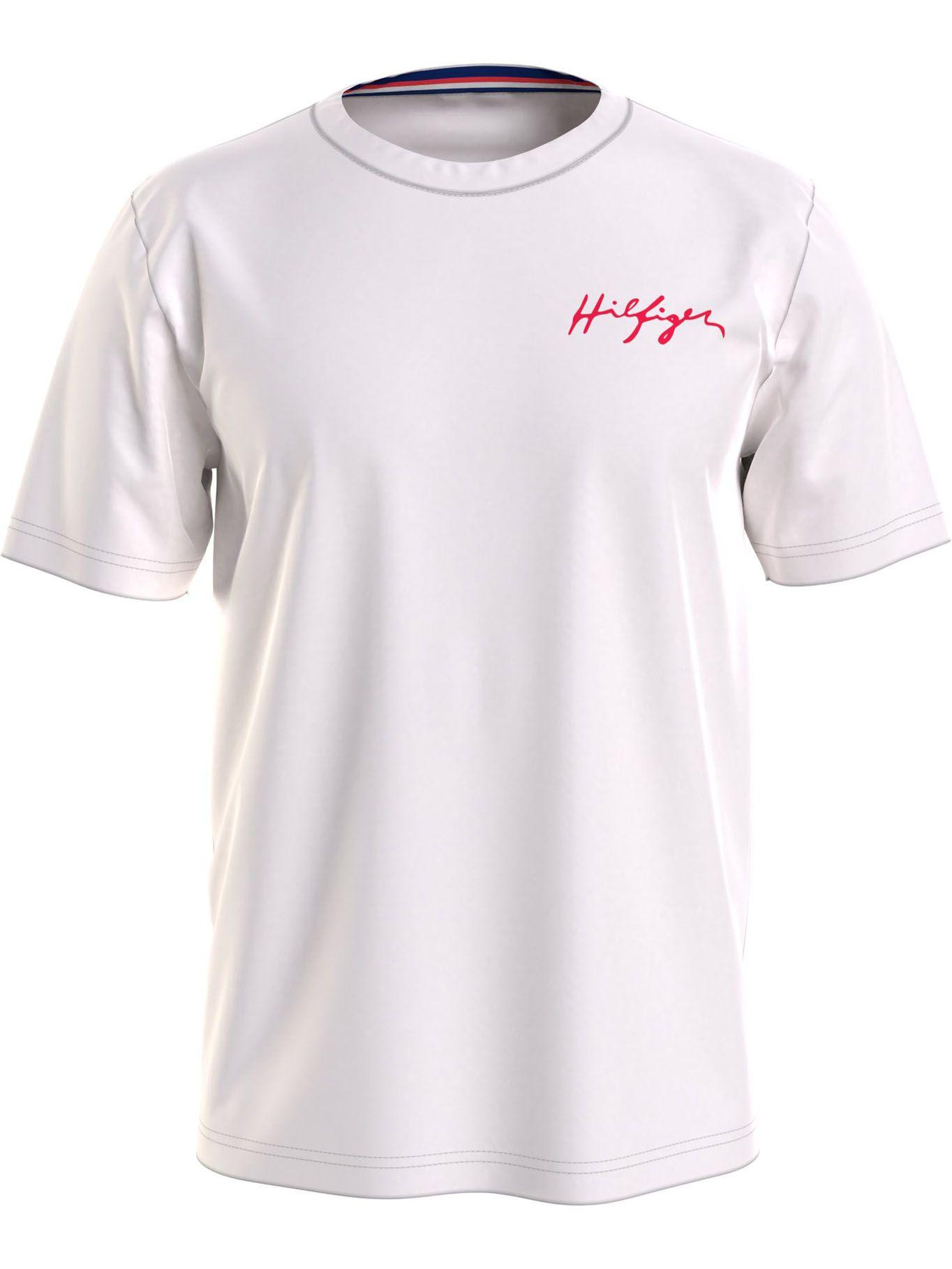 Pijama Manga Corta Signature Logo Crema Tommy Hilfiger-0