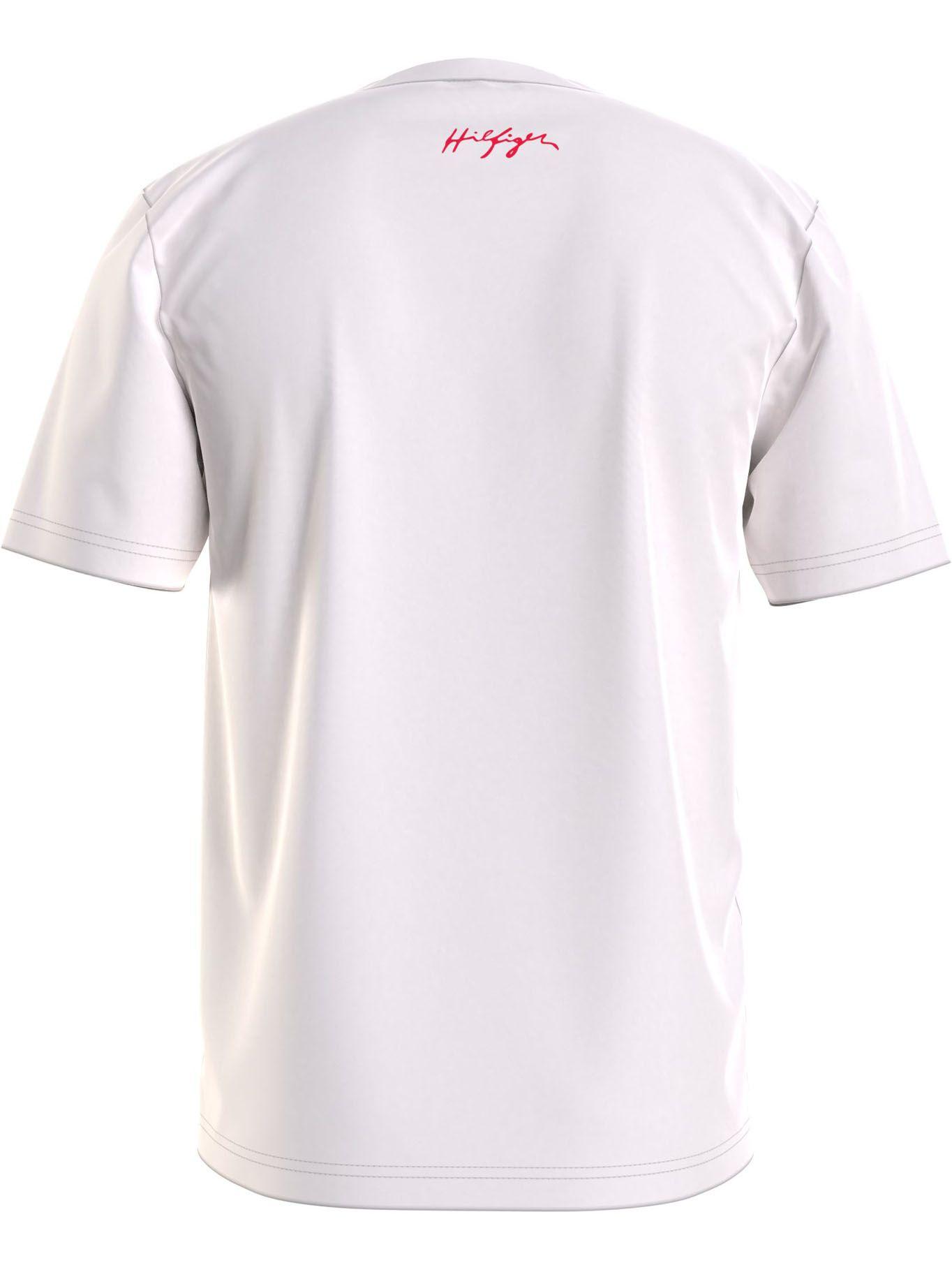 Pijama Manga Corta Signature Logo Crema Tommy Hilfiger-1