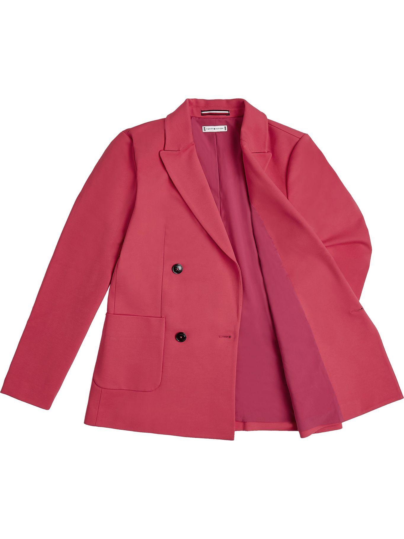 Blazer De Punto Milano Rosado Tommy Hilfiger JN2-3