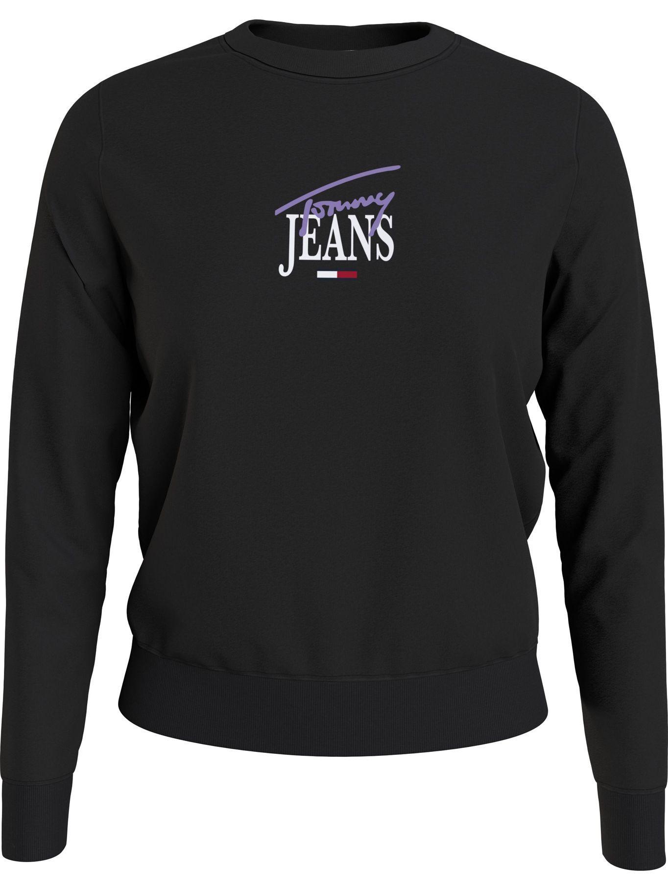 Polerón Essential Logo Negro Tommy Jeans A2-0