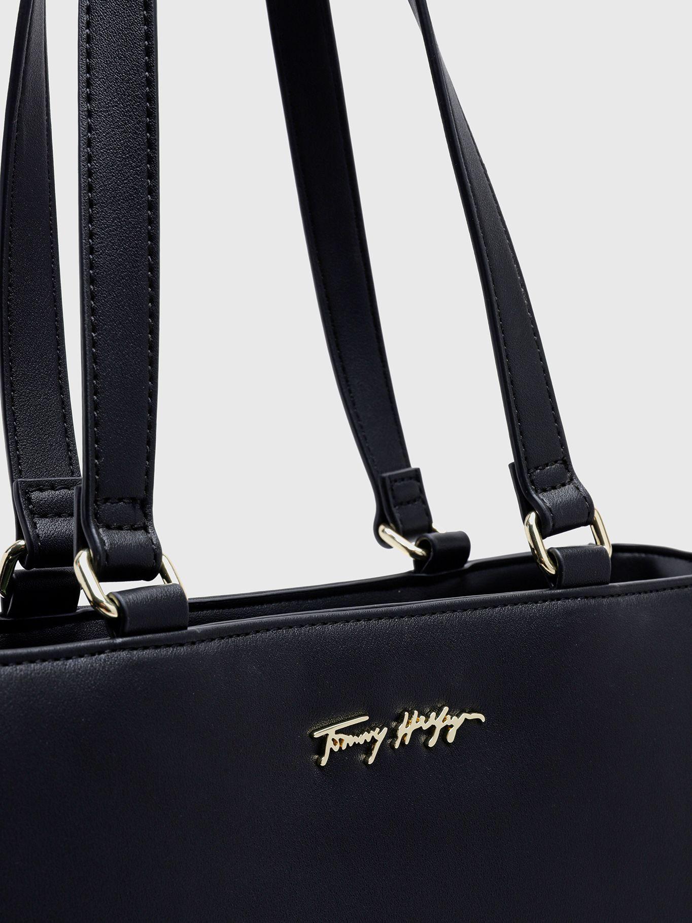 Bolso Tote Signature Con Logo Negro Tommy Hilfiger-2