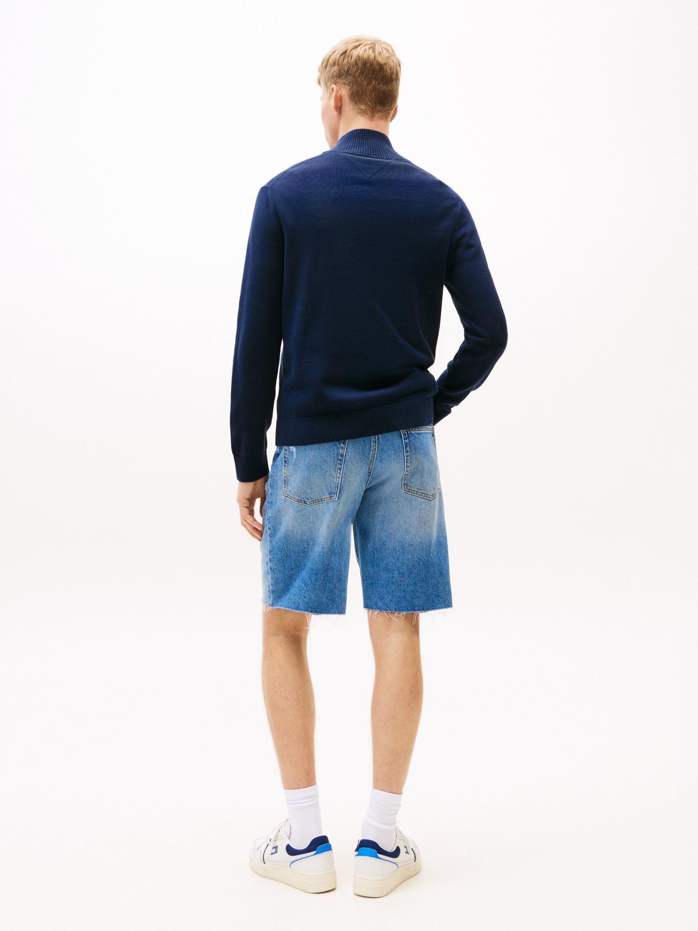 Sweater Con Cierre Y Logo Slim Fit Tommy Jeans Azul-2