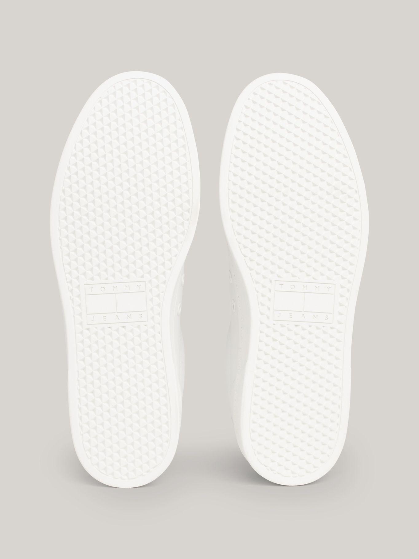 Zapatilla Cuero Cups-ole Con Logo Blanco Tommy Hilfiger-3