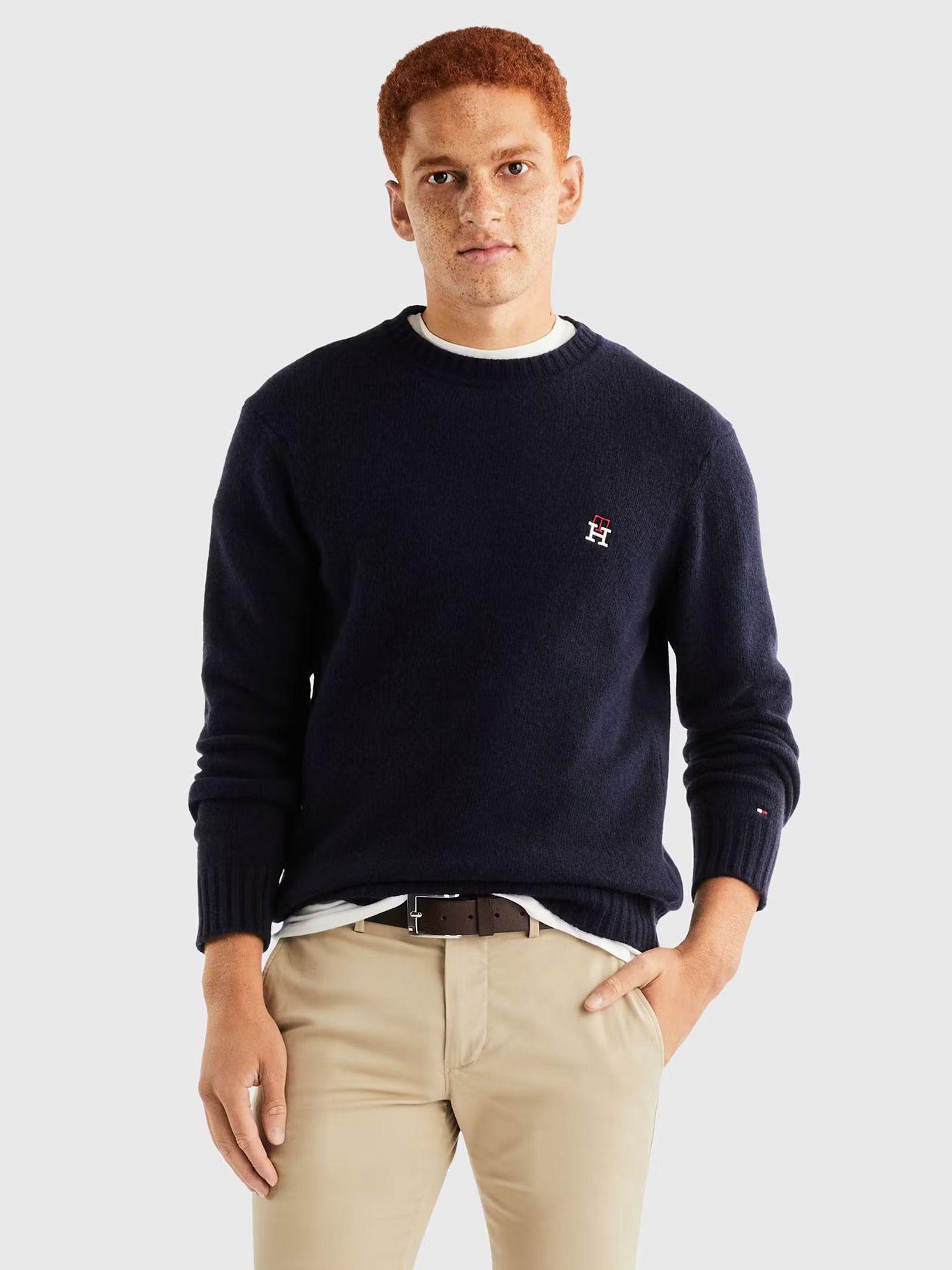 SWEATER LOGO MONOGRAM AZUL TOMMY HILFIGER-0