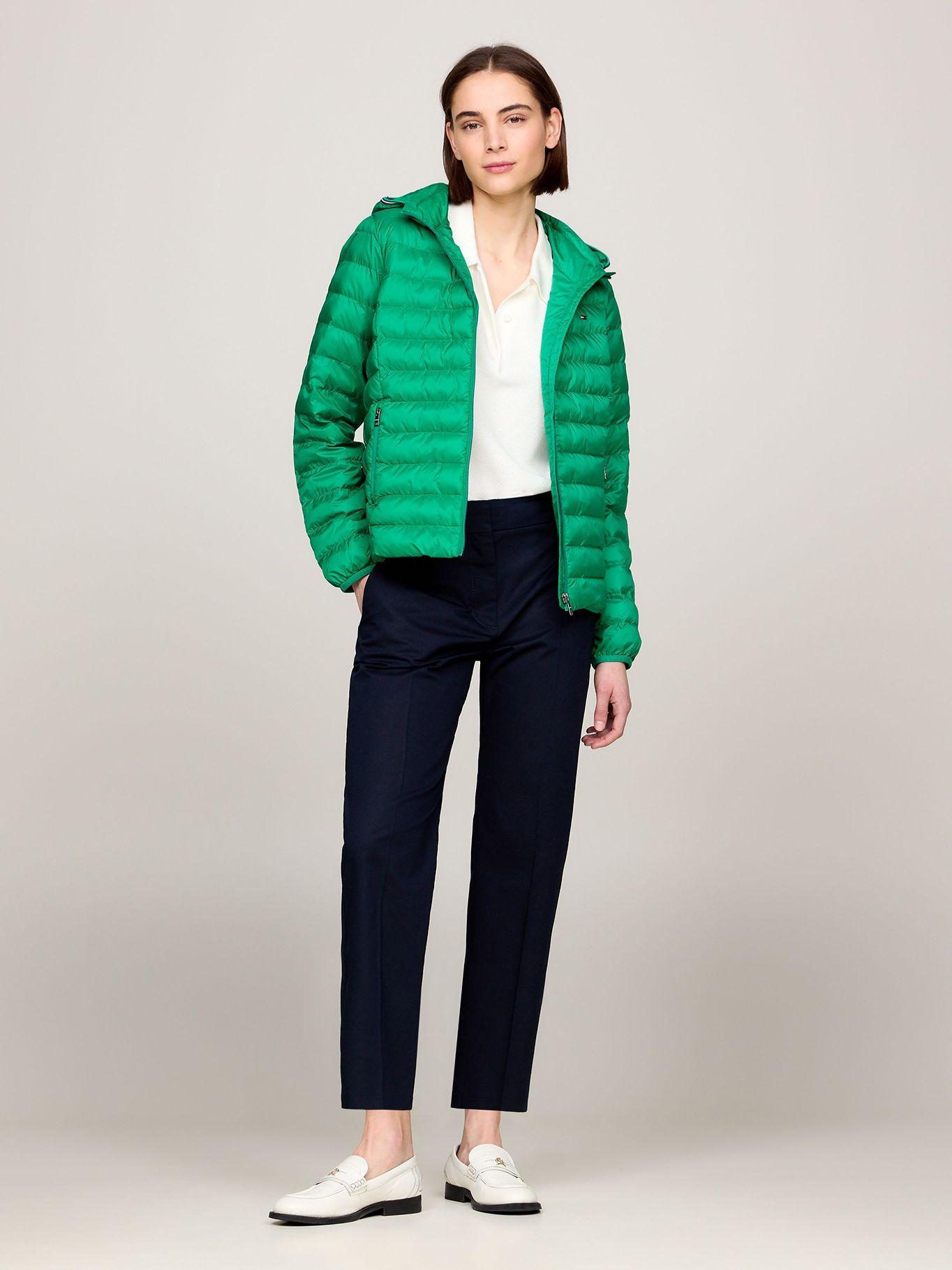 Parka Acolchada Global Stripe Verde Tommy Hilfiger-1