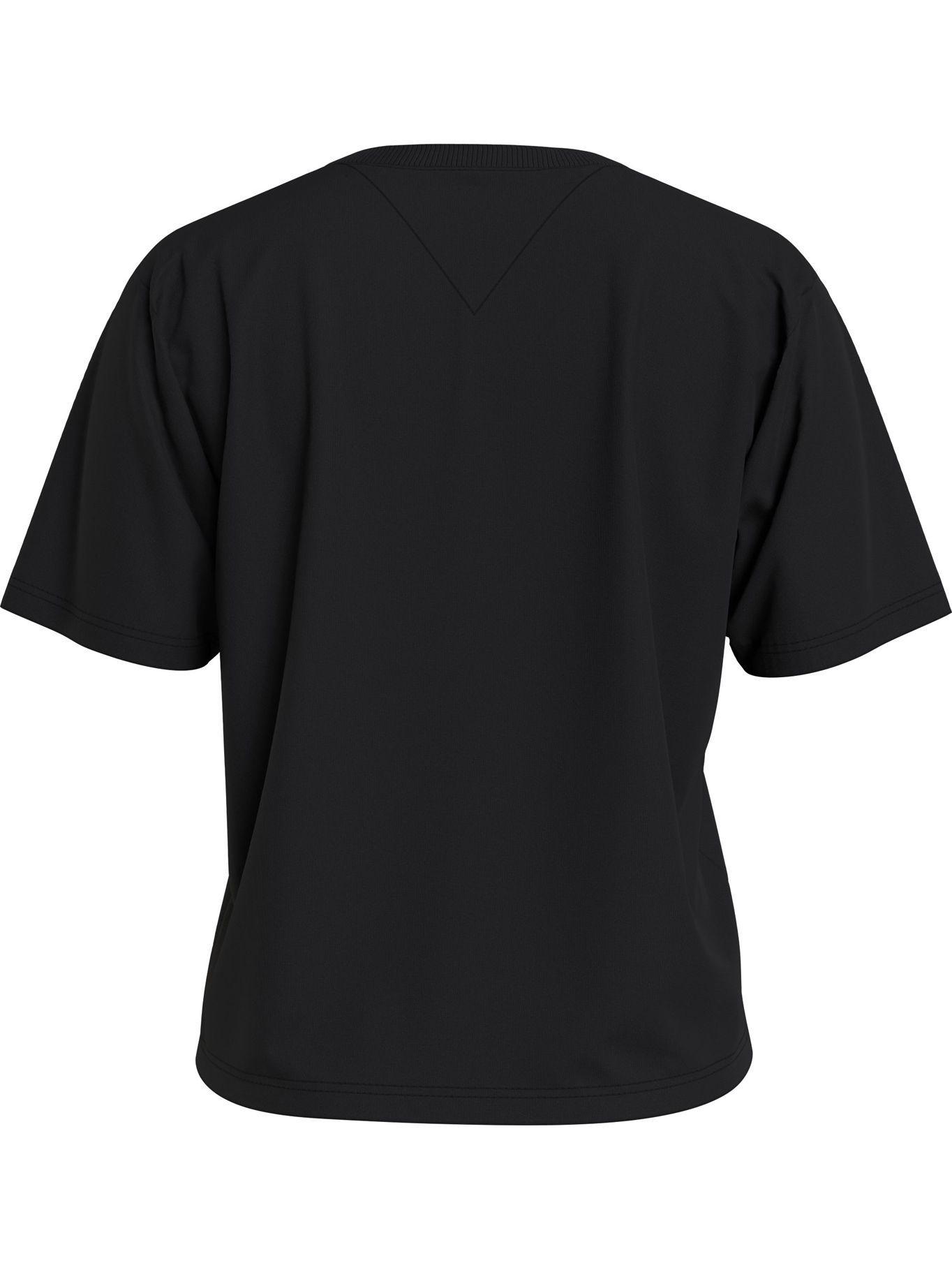 Polera Essential Logo Negro Tommy Jeans AB2-1